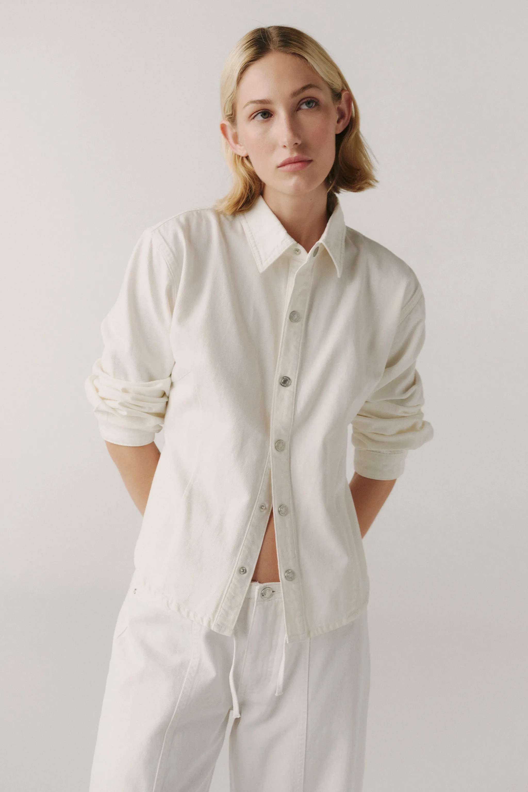 PMI - WESTERN DENIM SHIRT | OPTIC sold by Warp + Weft