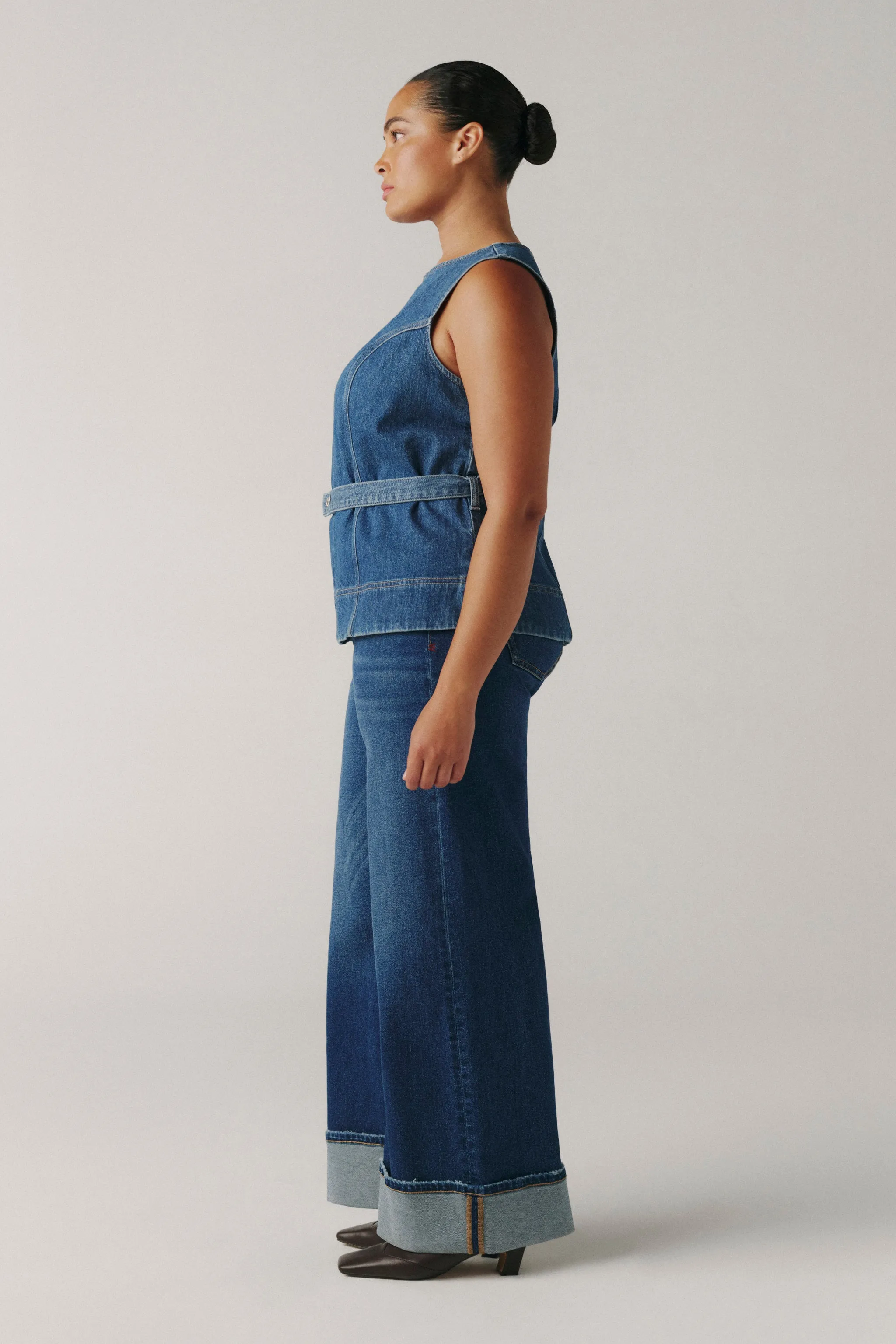 LGA PLUS - DENIM SHIRT | AUTHENTIC BLUES sold by Warp + Weft product image thumbnail 3