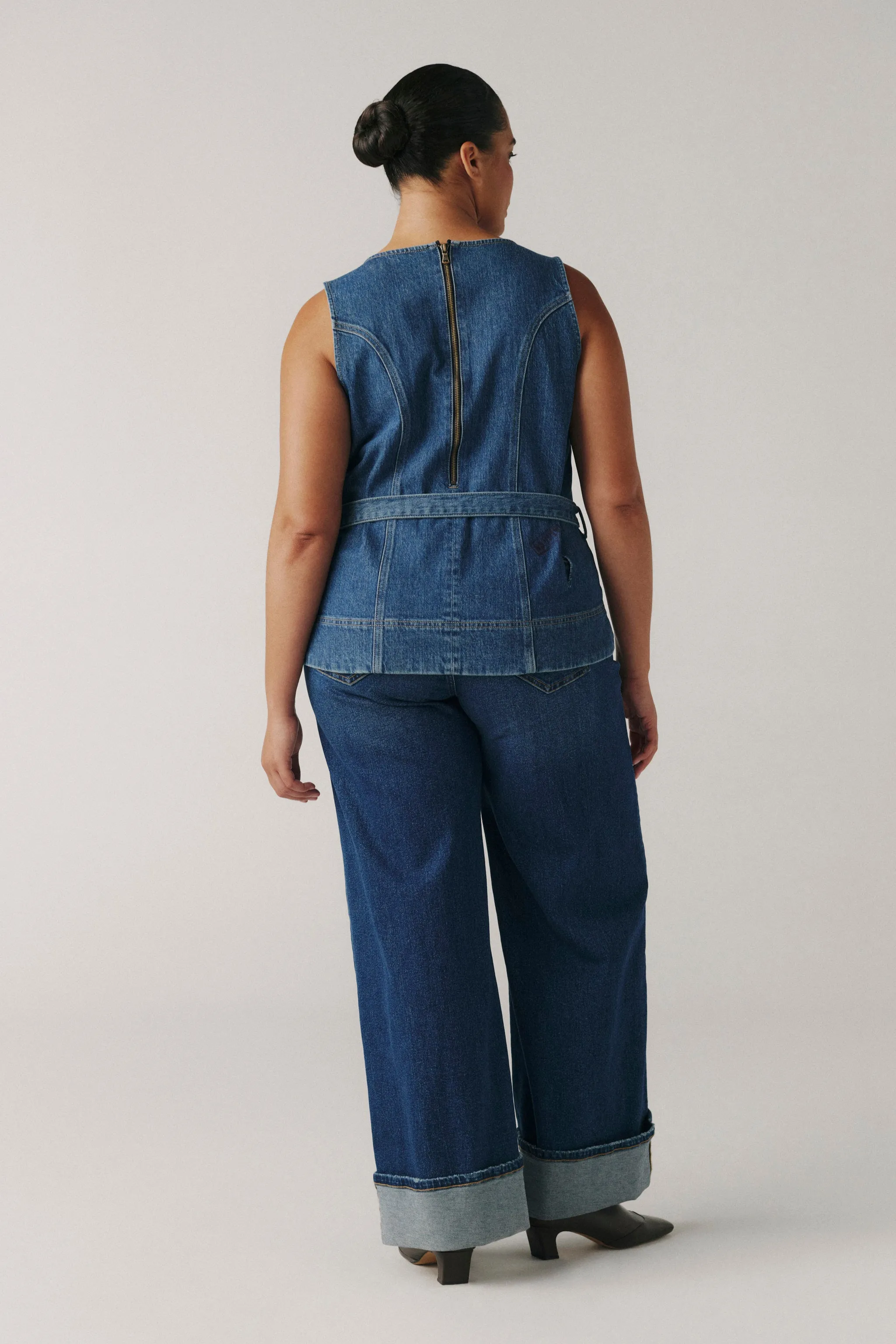 LGA PLUS - DENIM SHIRT | AUTHENTIC BLUES sold by Warp + Weft product image thumbnail 4
