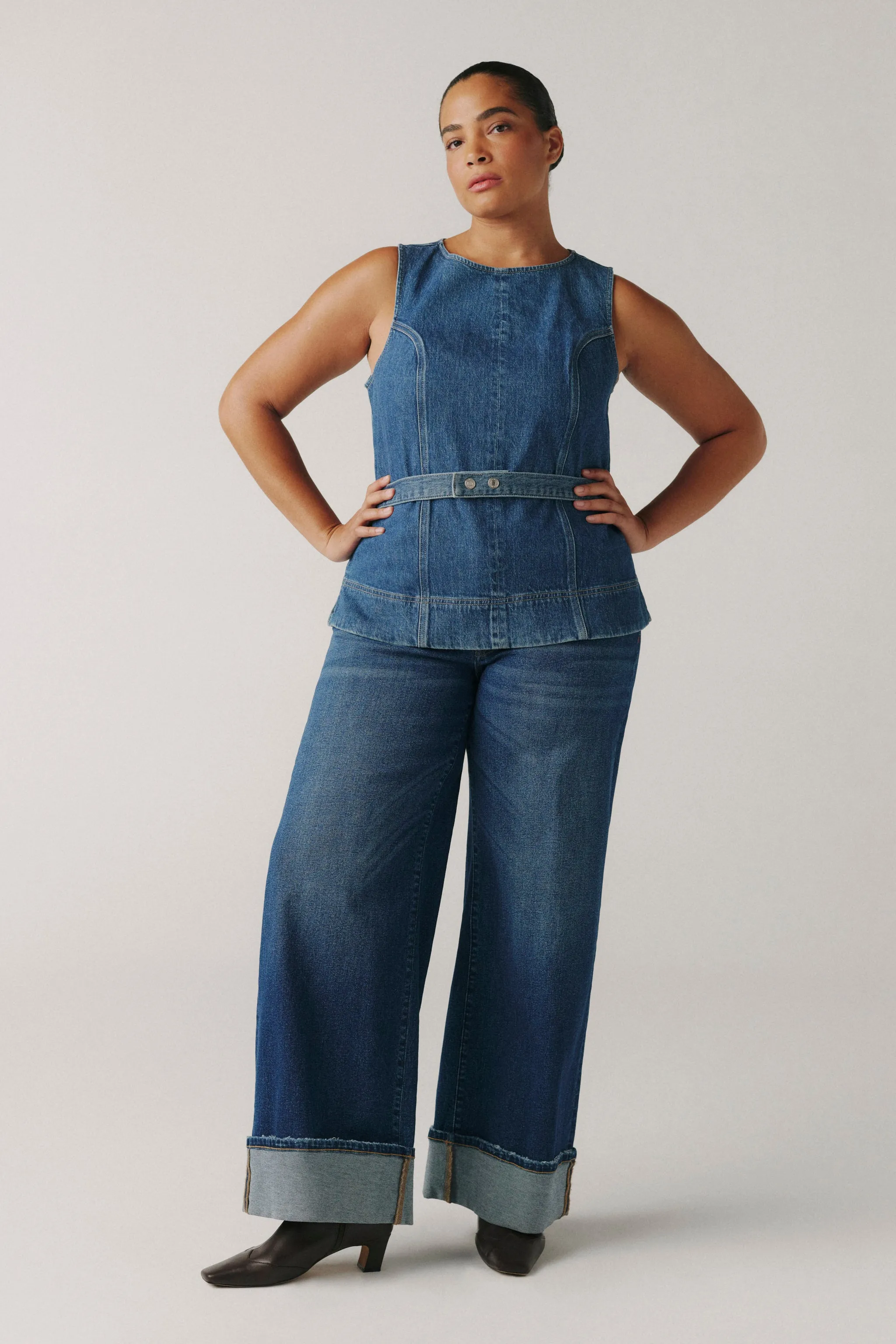 LGA PLUS - DENIM SHIRT | AUTHENTIC BLUES sold by Warp + Weft product image thumbnail 2