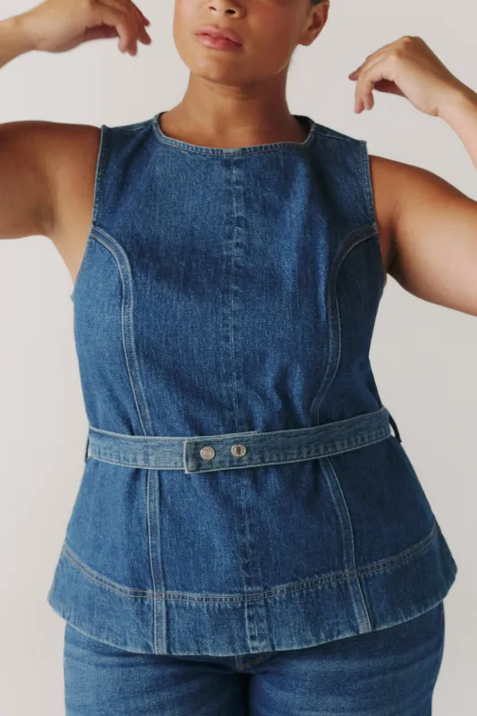 LGA PLUS - DENIM SHIRT | AUTHENTIC BLUES made by Warp + Weft