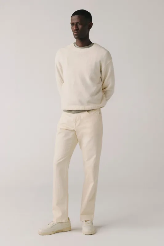 AMS - TWILL SLIM PANTS | BIRCH made by Warp + Weft