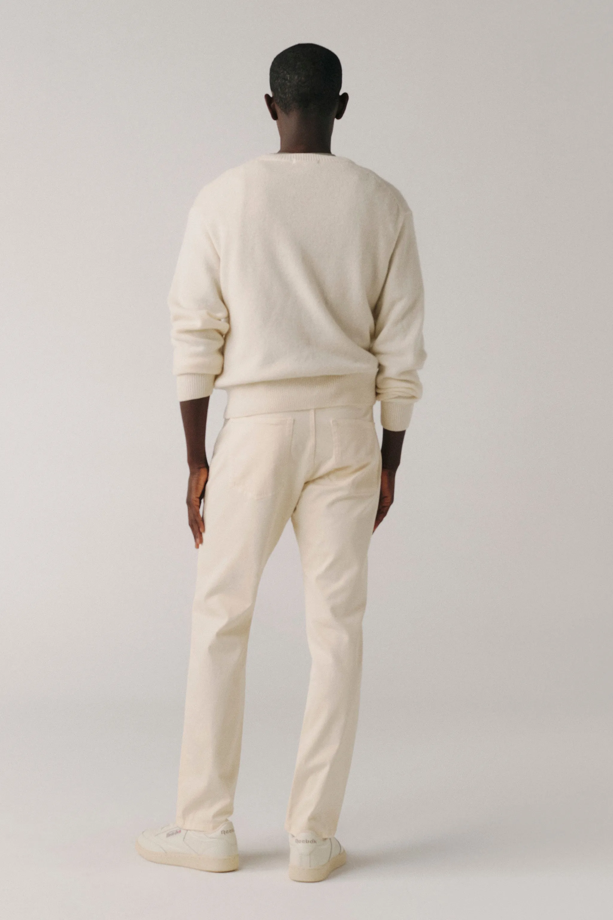 AMS - TWILL SLIM PANTS | BIRCH sold by Warp + Weft product image thumbnail 3