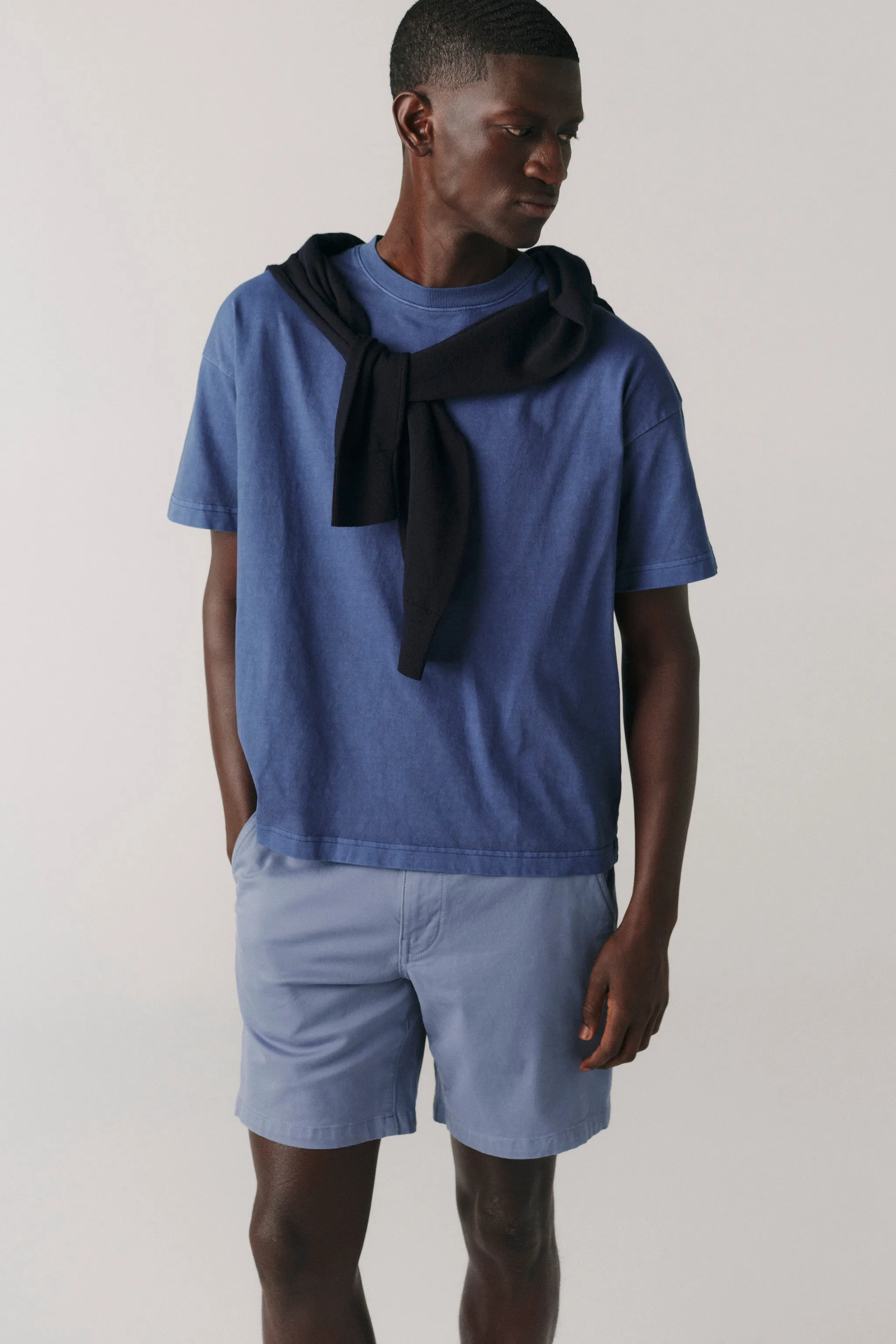 ACT - CHINO SHORT | FRENCH BLUE sold by Warp + Weft product image thumbnail 4