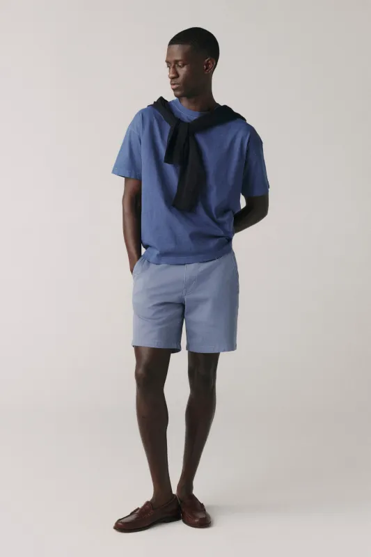 ACT - CHINO SHORT | FRENCH BLUE made by Warp + Weft