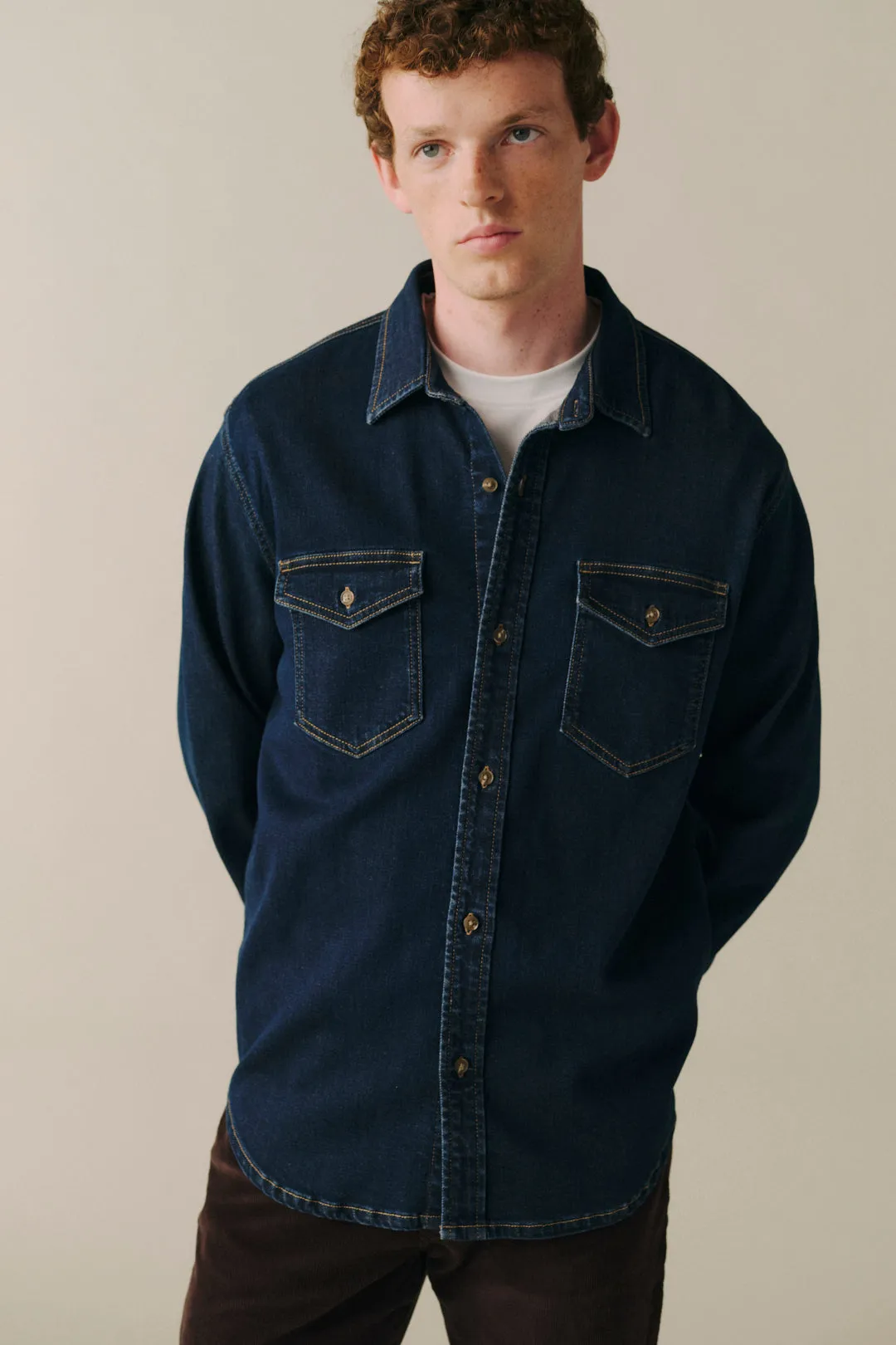 DET - DENIM SHIRT | AFTER DARK sold by Warp + Weft product image thumbnail 5