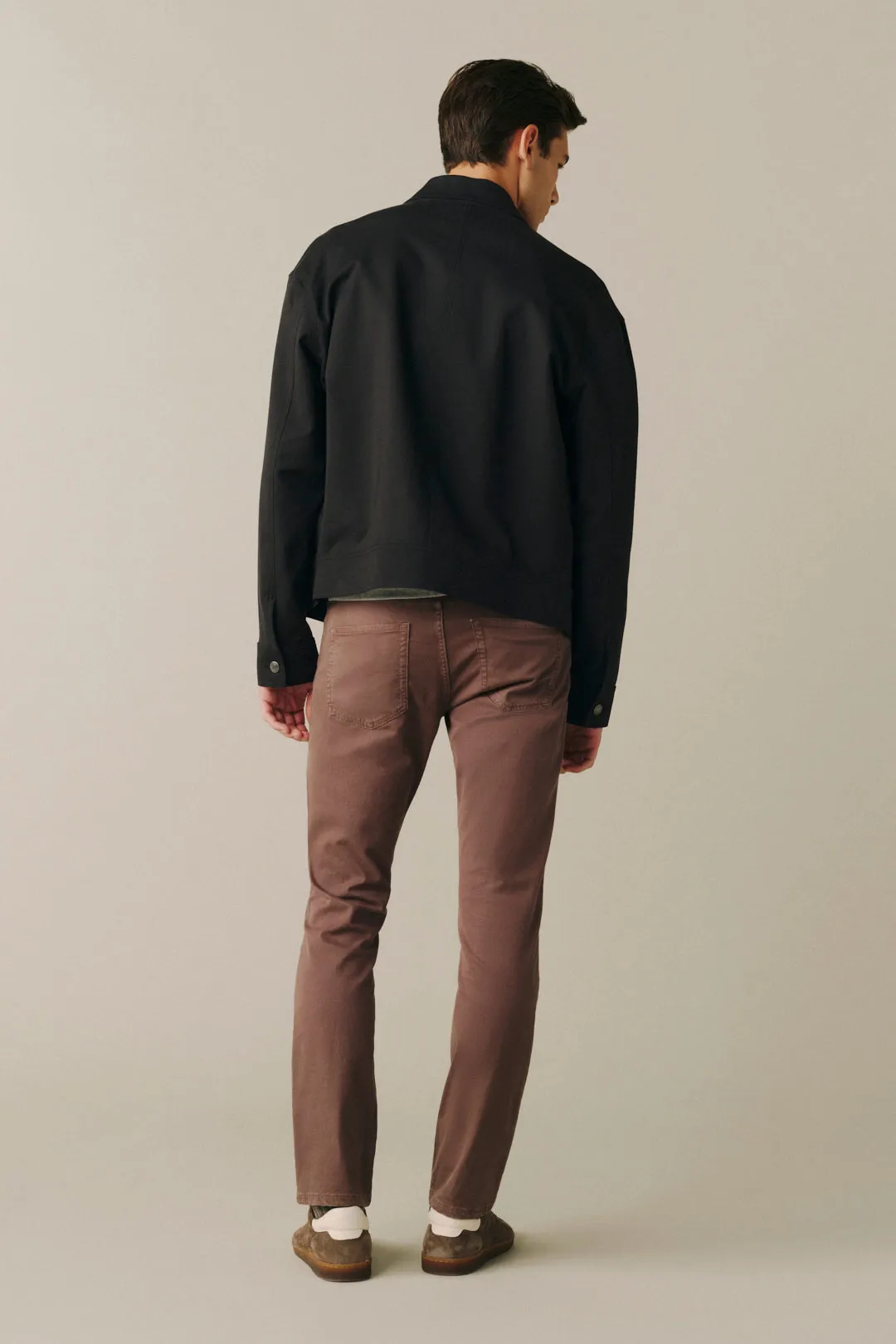 AMS - SLIM TWILL PANTS | VIOLET UMBER sold by Warp + Weft product image thumbnail 3