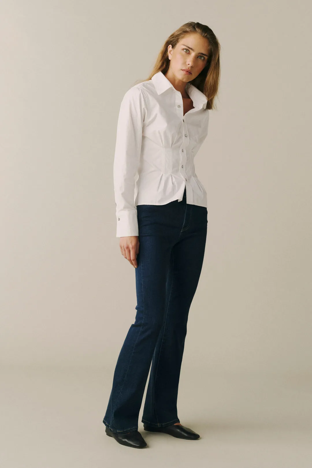 THE LONESTAR - PEPLUM SHIRT | OPTIC sold by Warp + Weft product image thumbnail 3