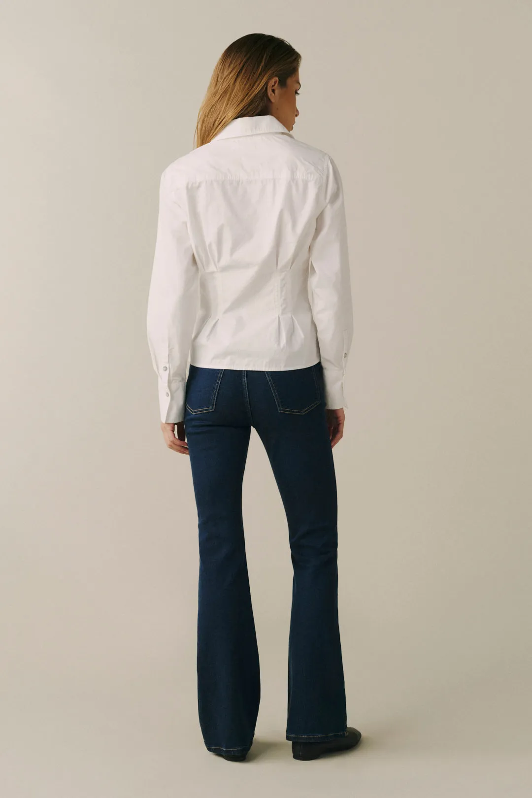 THE LONESTAR - PEPLUM SHIRT | OPTIC sold by Warp + Weft product image thumbnail 4