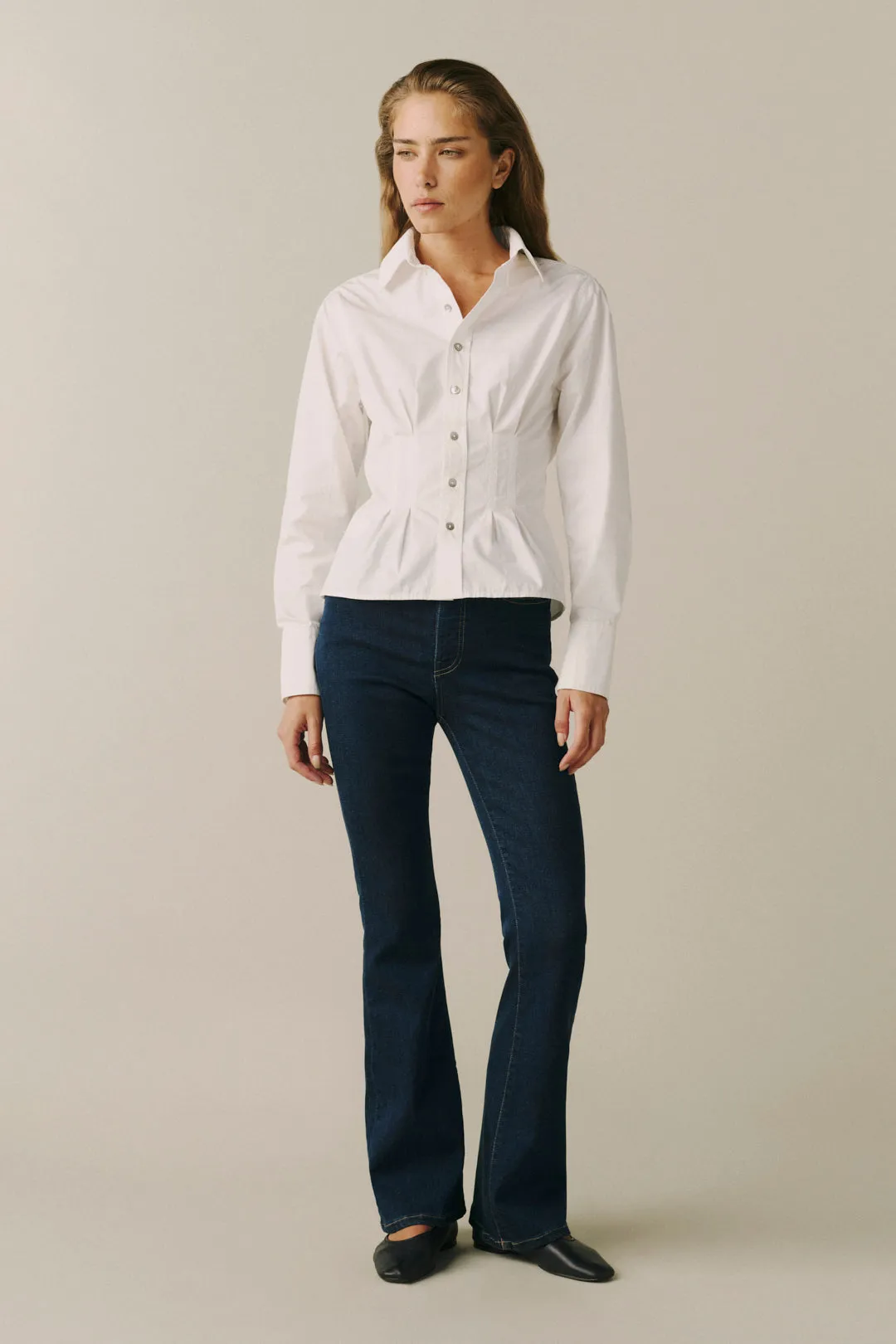THE LONESTAR - PEPLUM SHIRT | OPTIC sold by Warp + Weft product image thumbnail 2