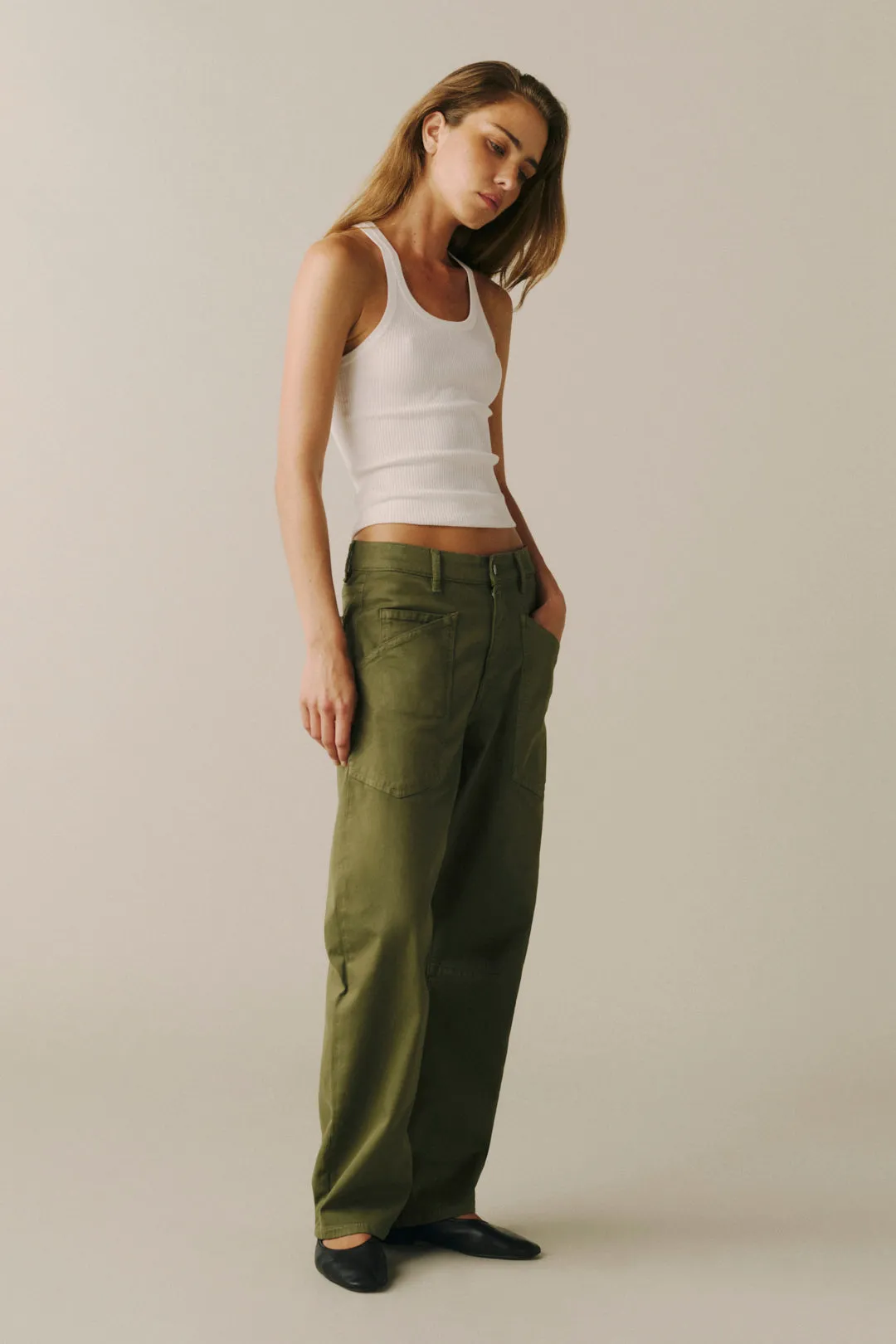 BNA - SOFT CURVE BARREL TWILL PANTS | GREENER PASTURES sold by Warp + Weft product image thumbnail 2