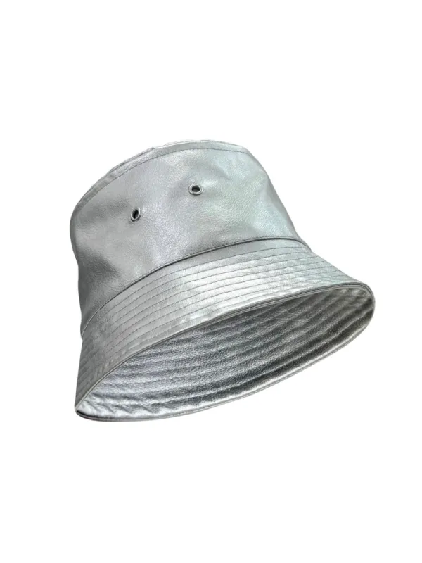 BUCKET HAT - SILVER sold by FREED