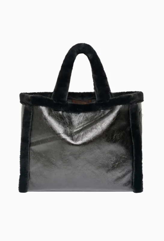 XL TOTE - HIGH SHINE BLACK sold by FREED