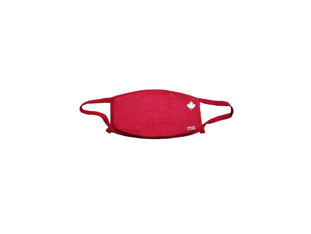 RED MAPLE LEAF - ADULT FACE MASK sold by FREED