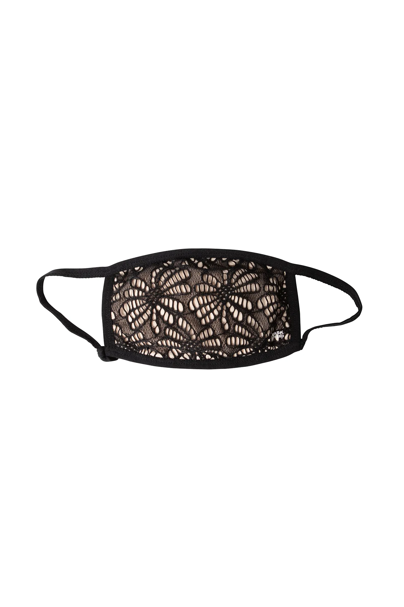 WHEAT MASK WITH BLACK LACE - ADULT FACE MASK sold by FREED