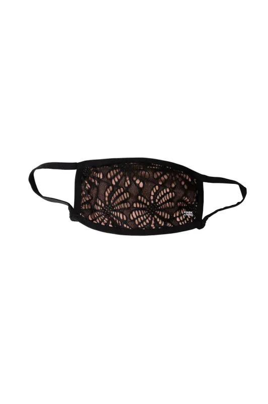 HONEY MASK WITH BLACK LACE - ADULT FACE MASK sold by FREED