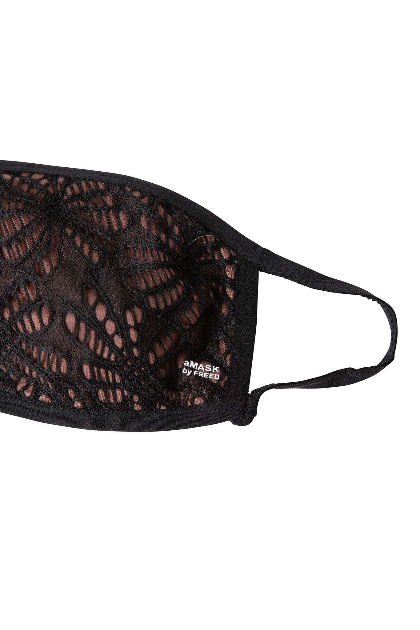 CHESTNUT MASK WITH BLACK LACE - ADULT FACE MASK sold by FREED product image thumbnail 2