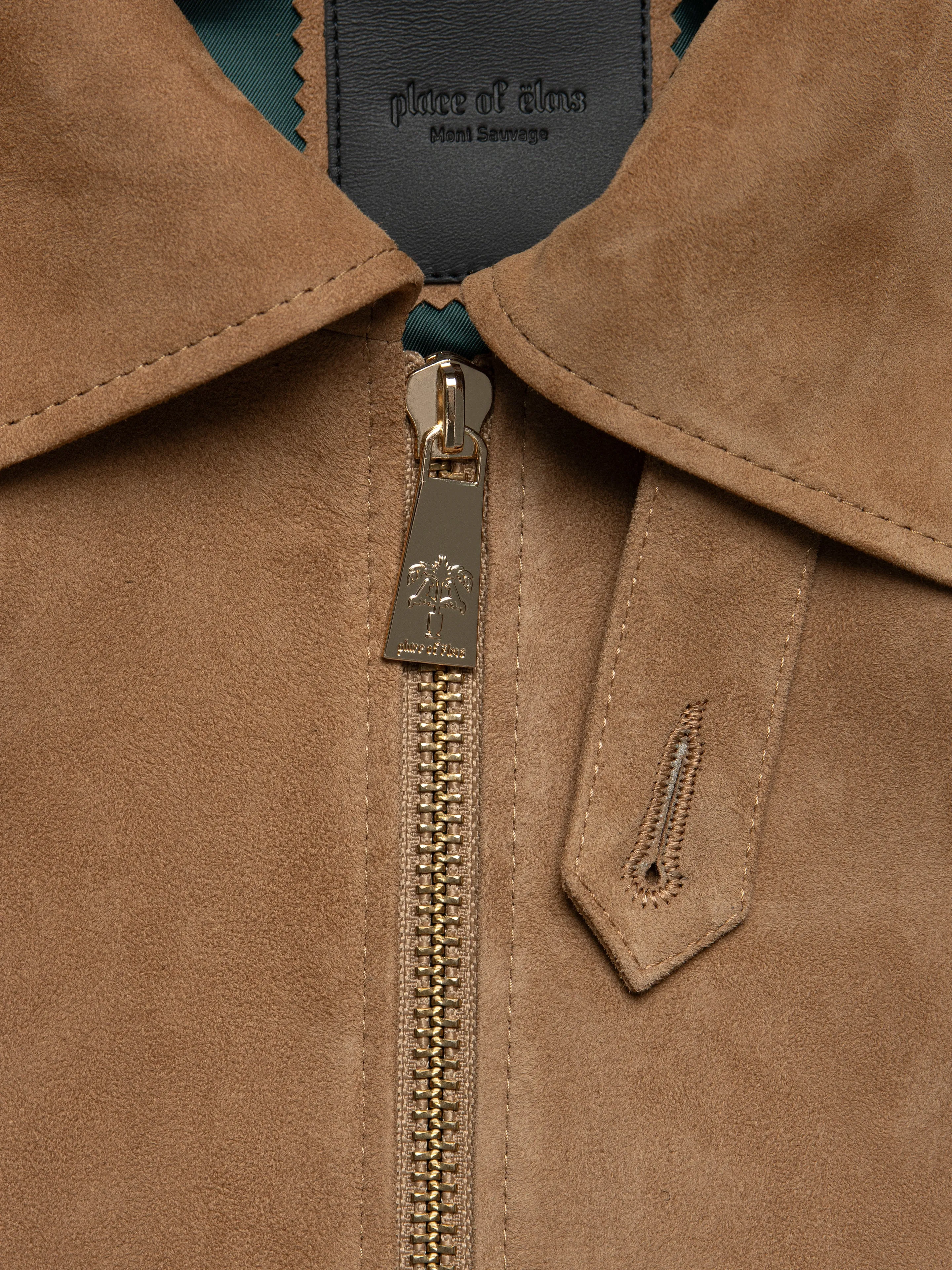 GOLD SAND SUEDE JACKET sold by Place of Elms product image thumbnail 3