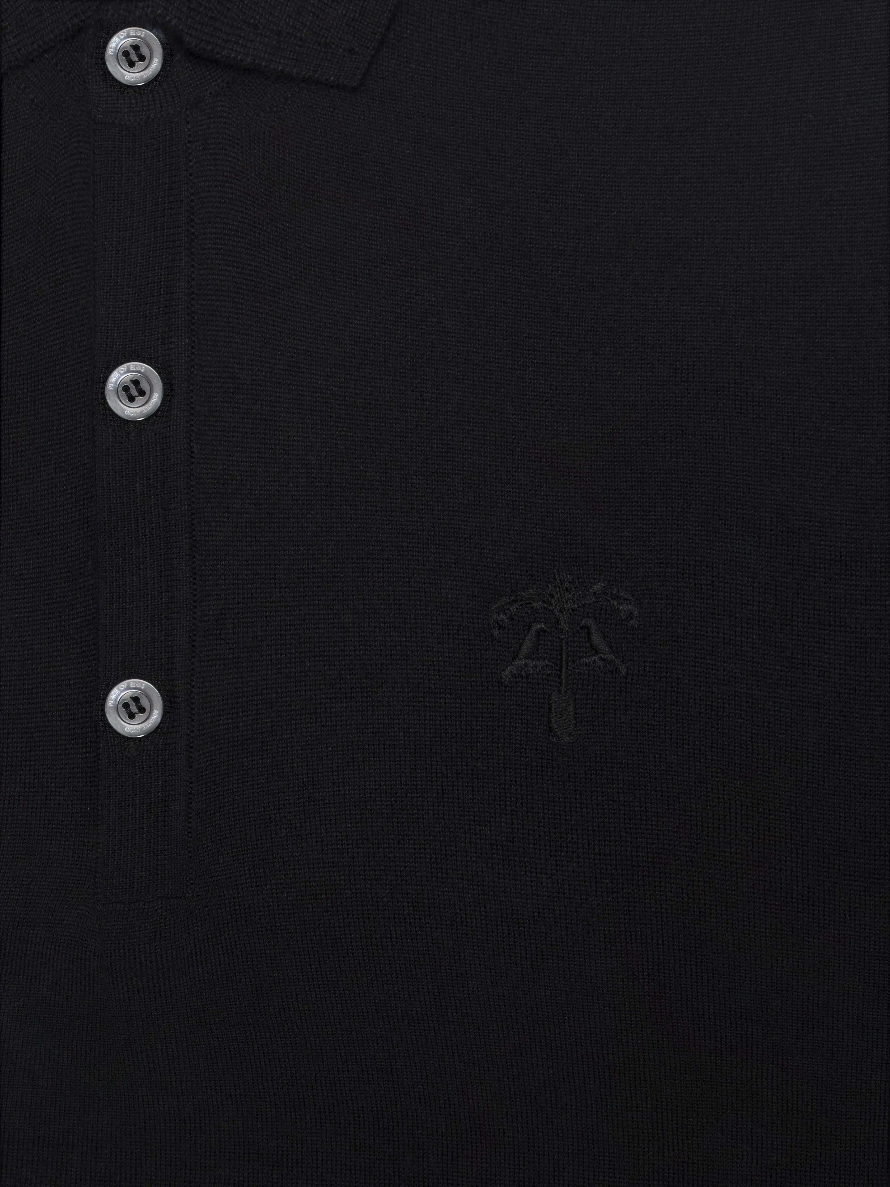 BLACK AMALFI SHORT SLEEVE POLO sold by Place of Elms product image thumbnail 2