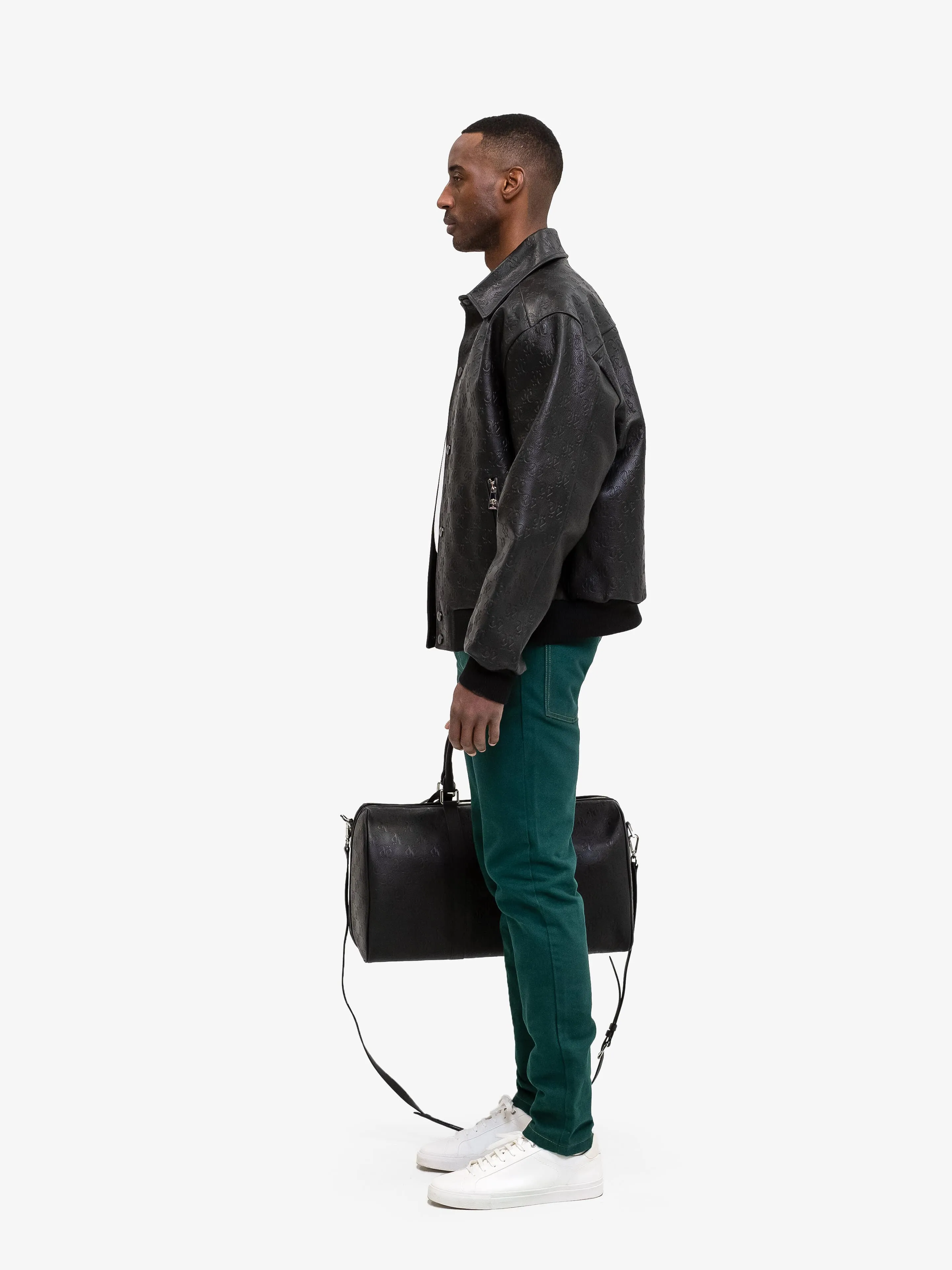 BLACK SAPPHIRE MONOLINK LEATHER BOMBER sold by Place of Elms product image thumbnail 5