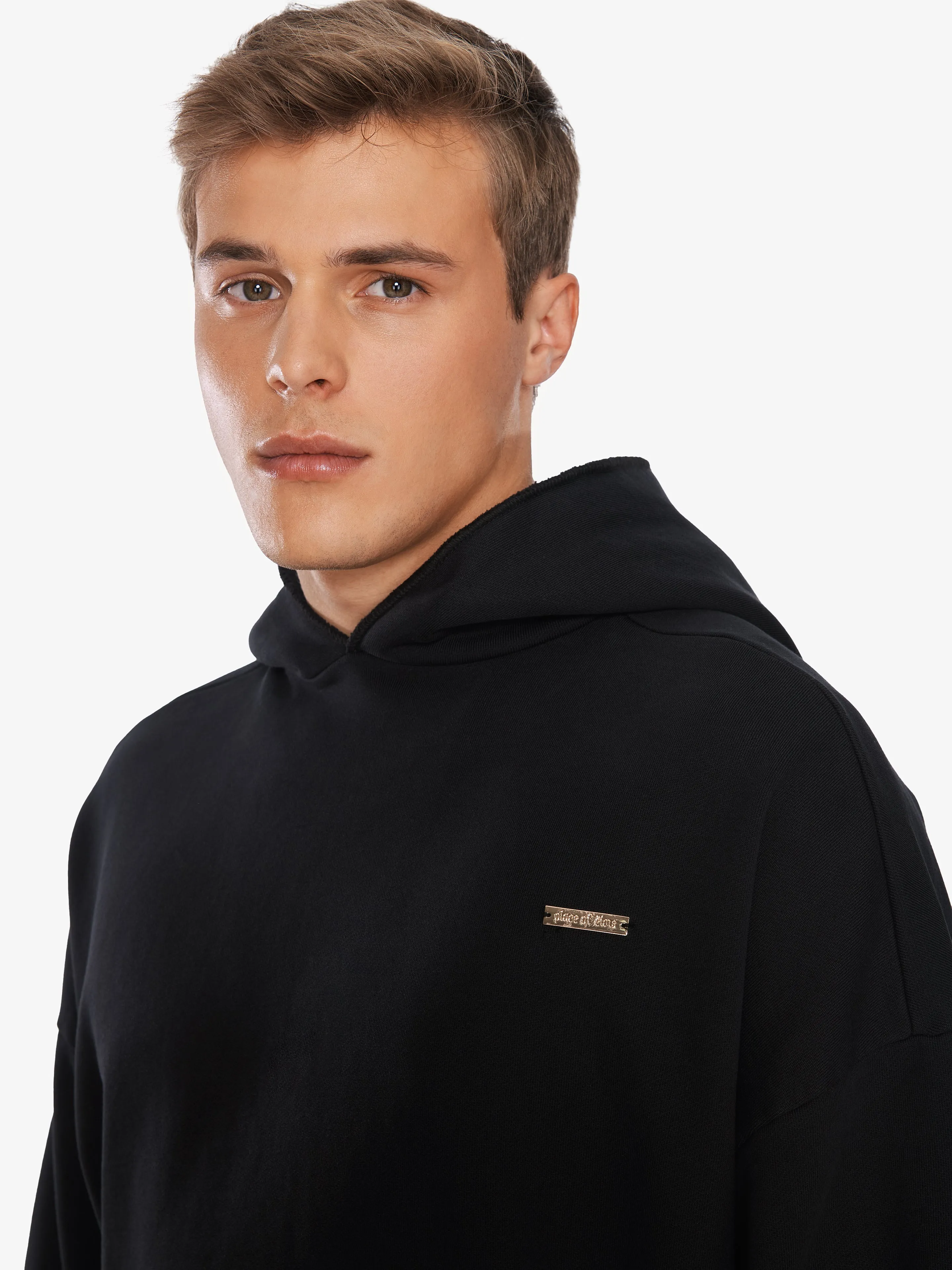 SOFT OVERSIZED BLACK HOODIE sold by Place of Elms product image thumbnail 2