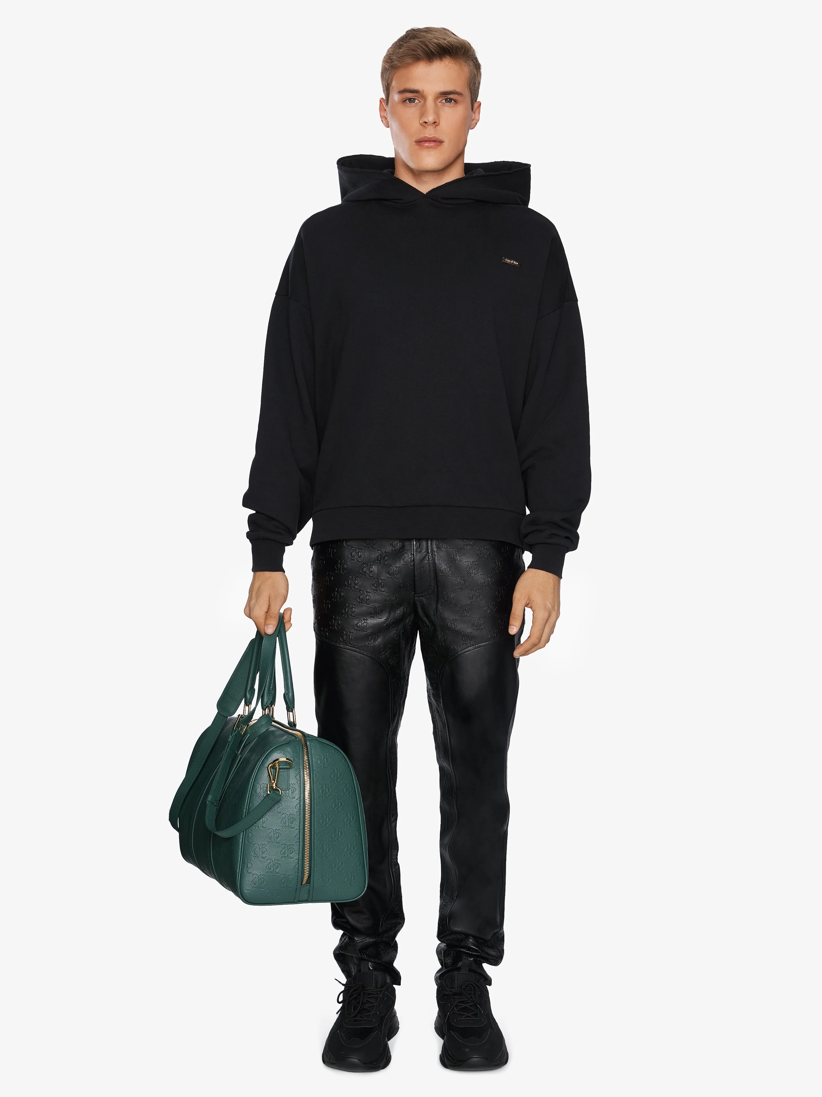 SOFT OVERSIZED BLACK HOODIE sold by Place of Elms product image thumbnail 3