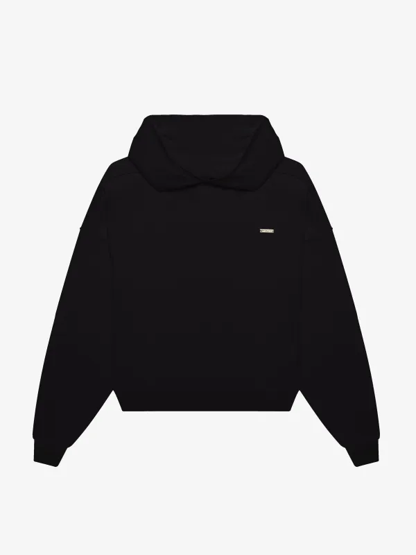 SOFT OVERSIZED BLACK HOODIE made by Place of Elms
