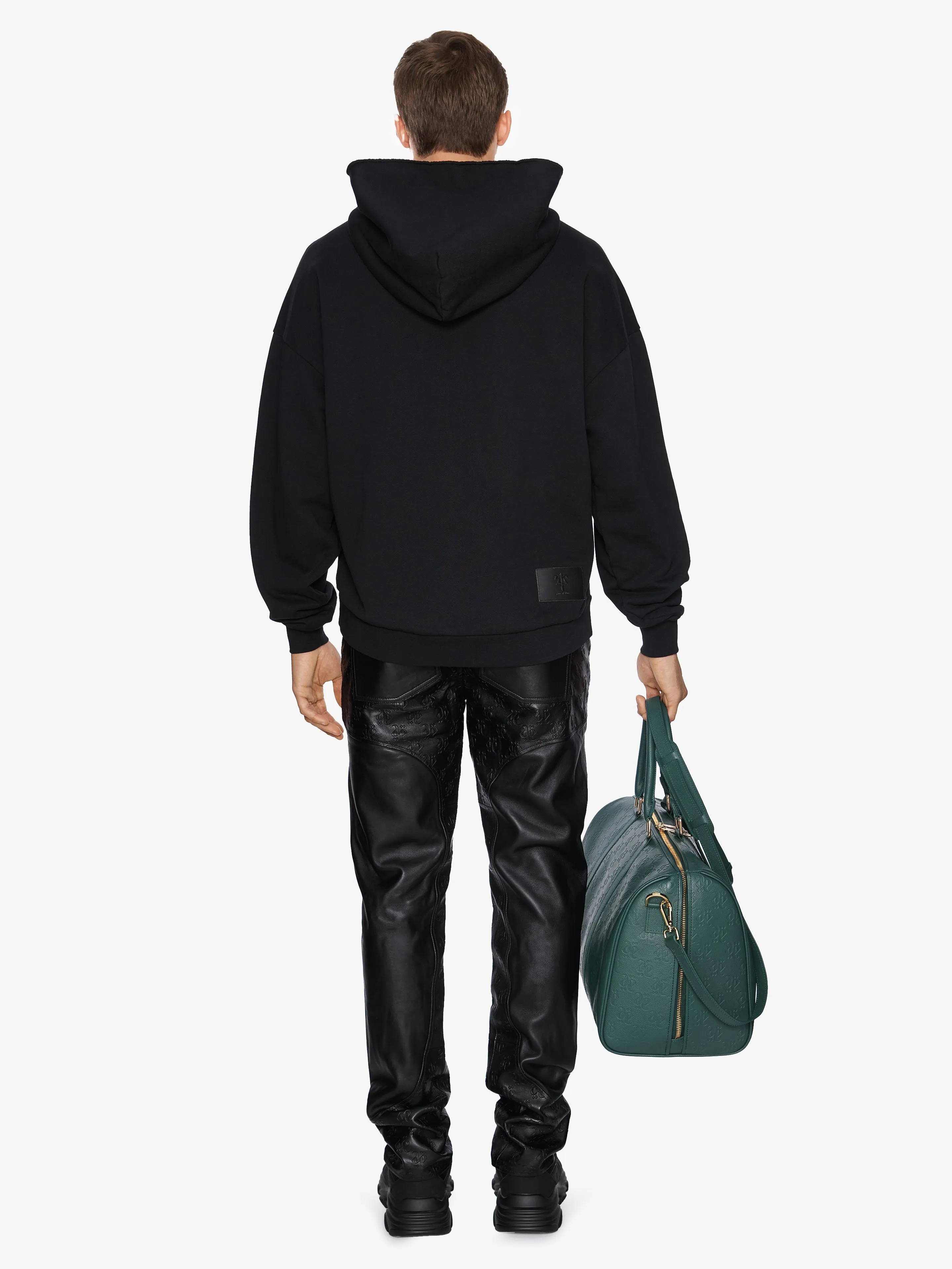 SOFT OVERSIZED BLACK HOODIE sold by Place of Elms product image thumbnail 5