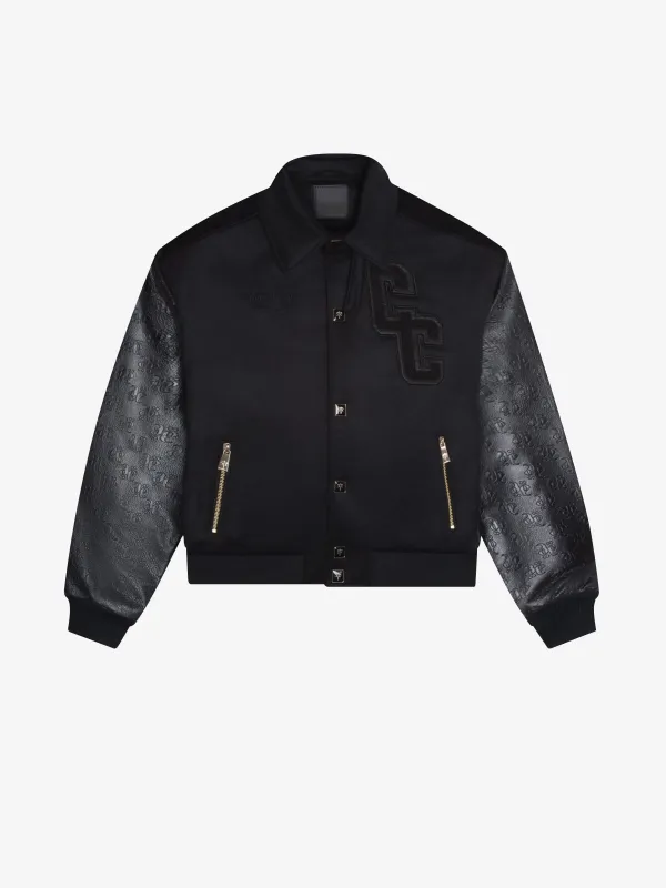 COLLECTIVE CONSCIOUSNESS VARSITY BOMBER BLACKOUT EDITION made by Place of Elms