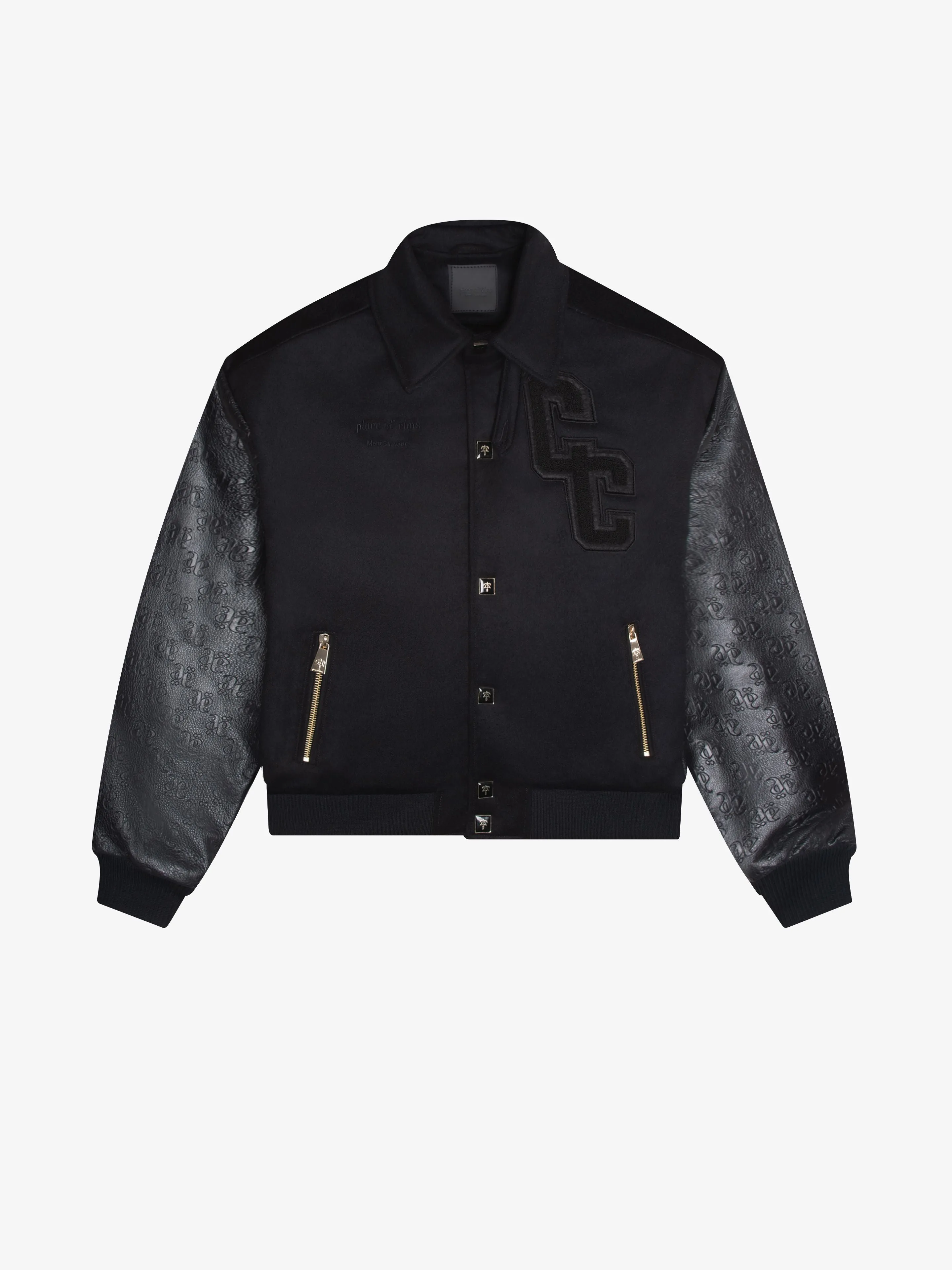 COLLECTIVE CONSCIOUSNESS VARSITY BOMBER BLACKOUT EDITION sold by Place of Elms