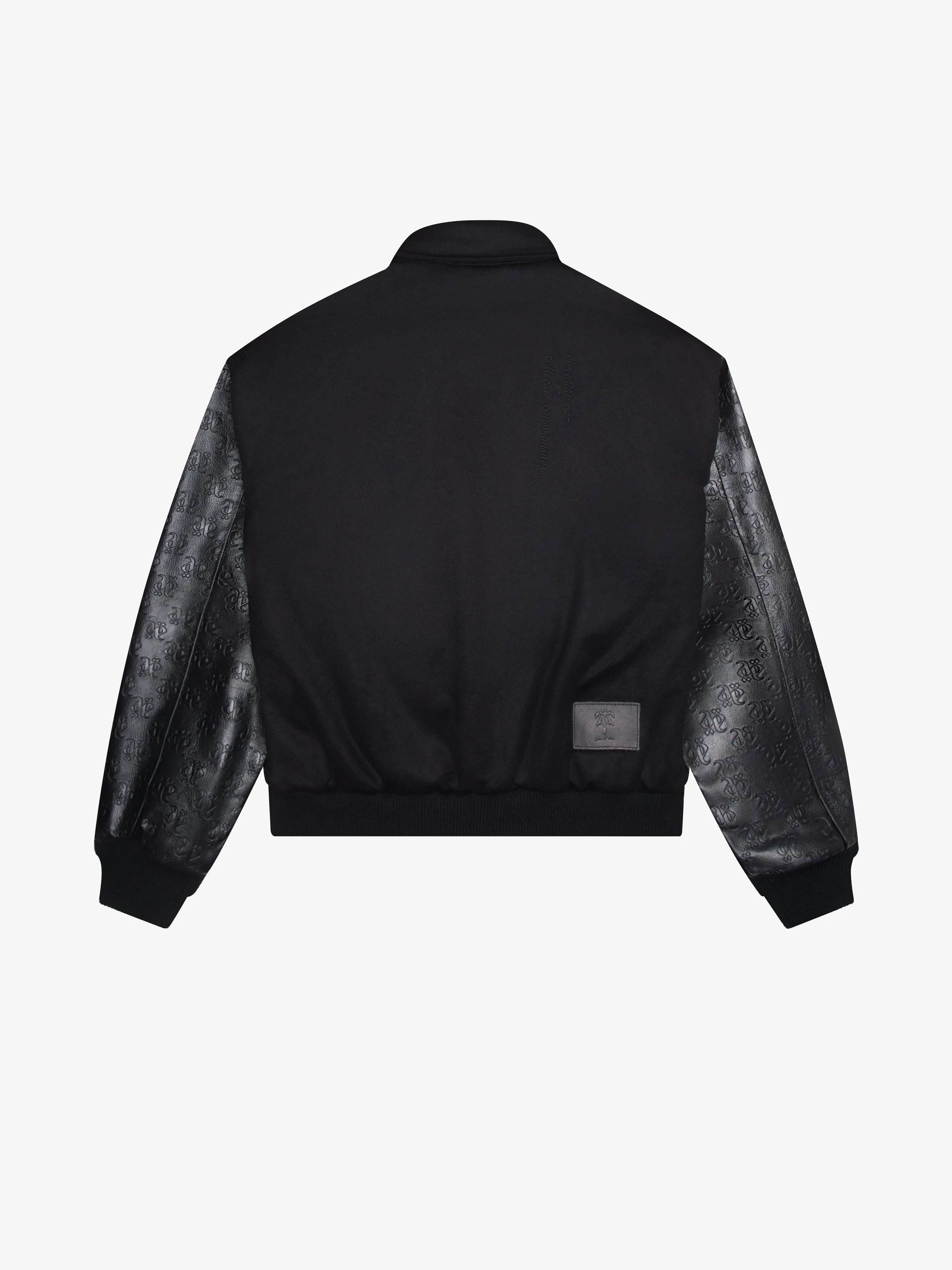 COLLECTIVE CONSCIOUSNESS VARSITY BOMBER BLACKOUT EDITION sold by Place of Elms product image thumbnail 2