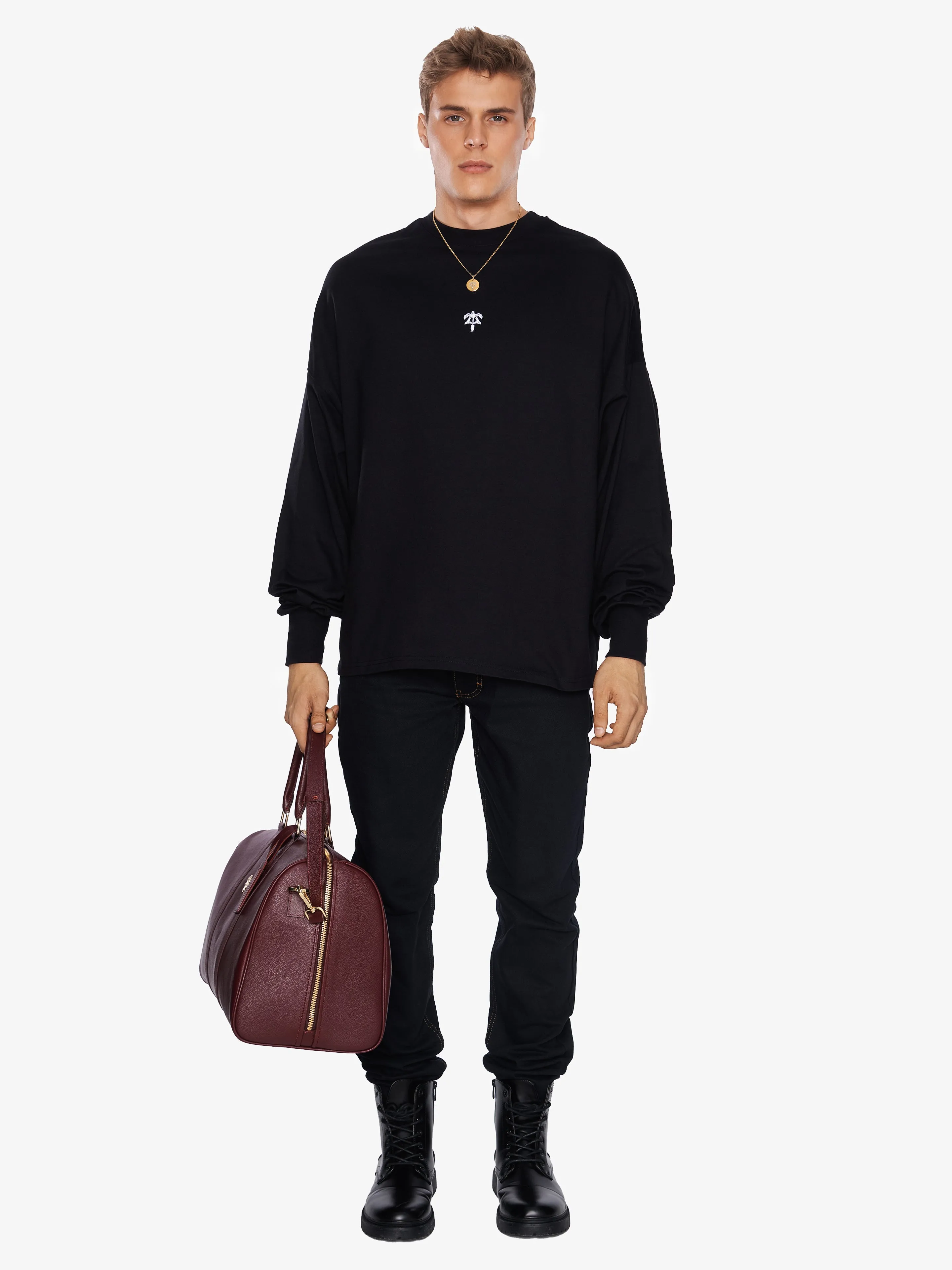 LONG-SLEEVE LOWER PRINT T-SHIRT sold by Place of Elms product image thumbnail 4