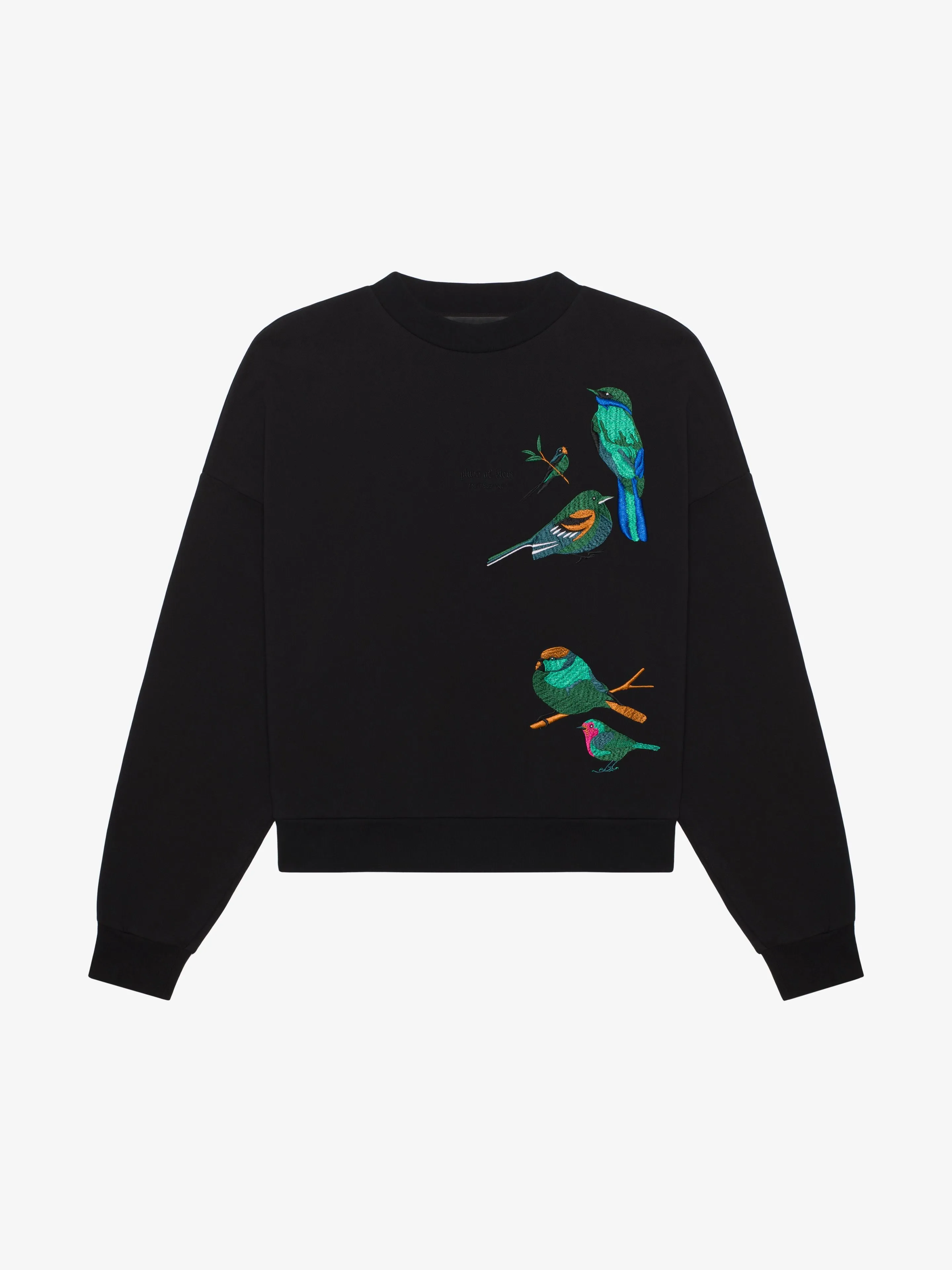 NORTHERN BIRDS EMBROIDERED FLEECE sold by Place of Elms