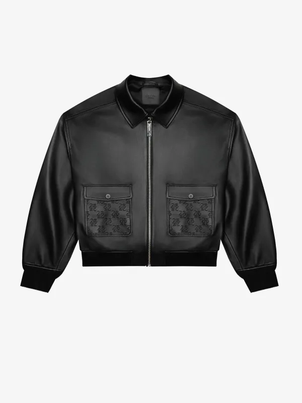 SHUNGITE LEATHER JACKET sold by Place of Elms
