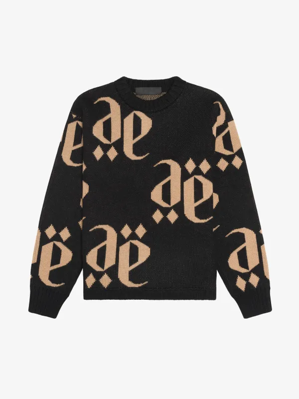 NERO CASTANO MONOLINK SWEATER made by Place of Elms