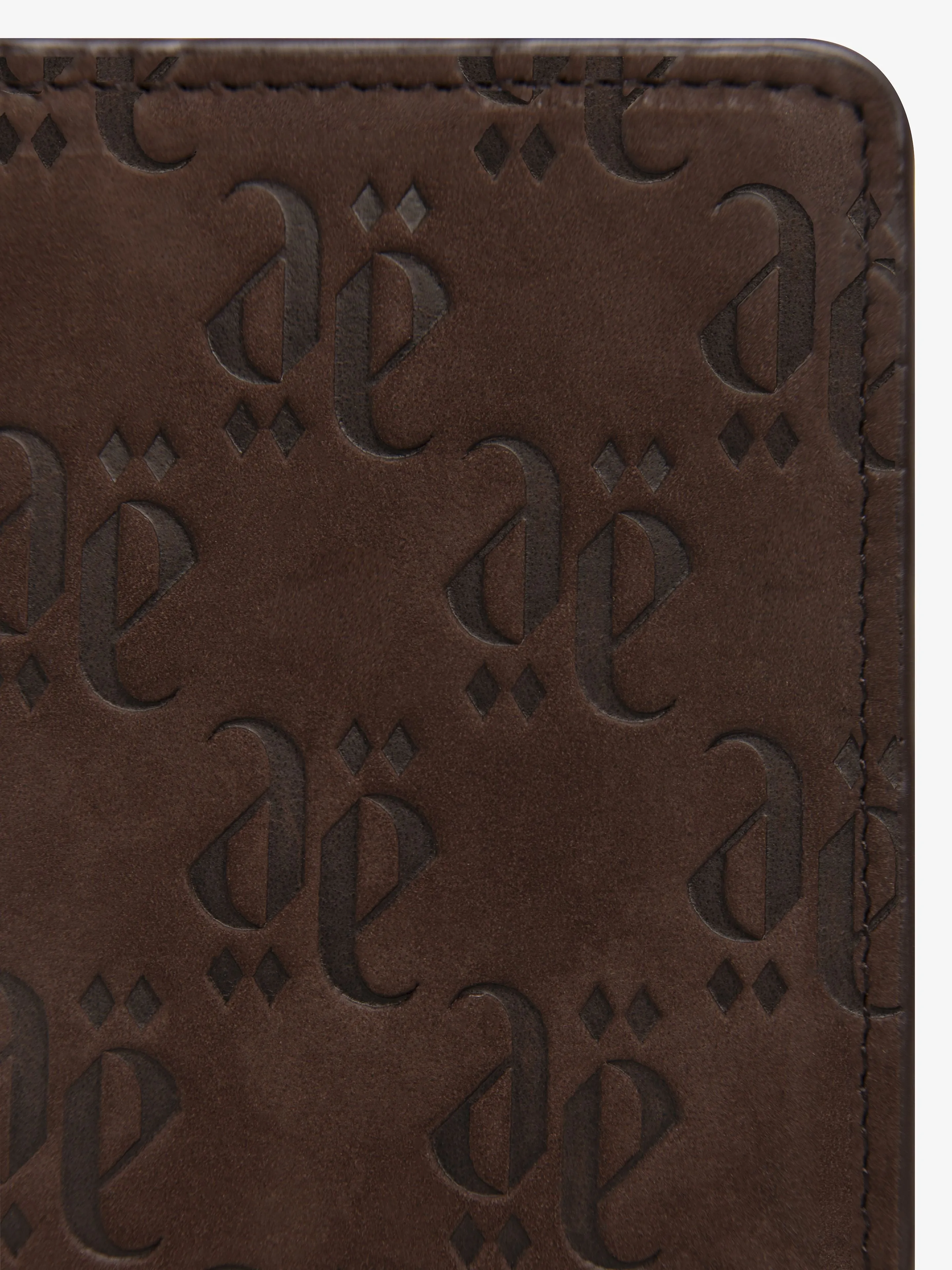 CHOCOLATE NUBUCK MONOLINK BUSINESS WALLET sold by Place of Elms product image thumbnail 4