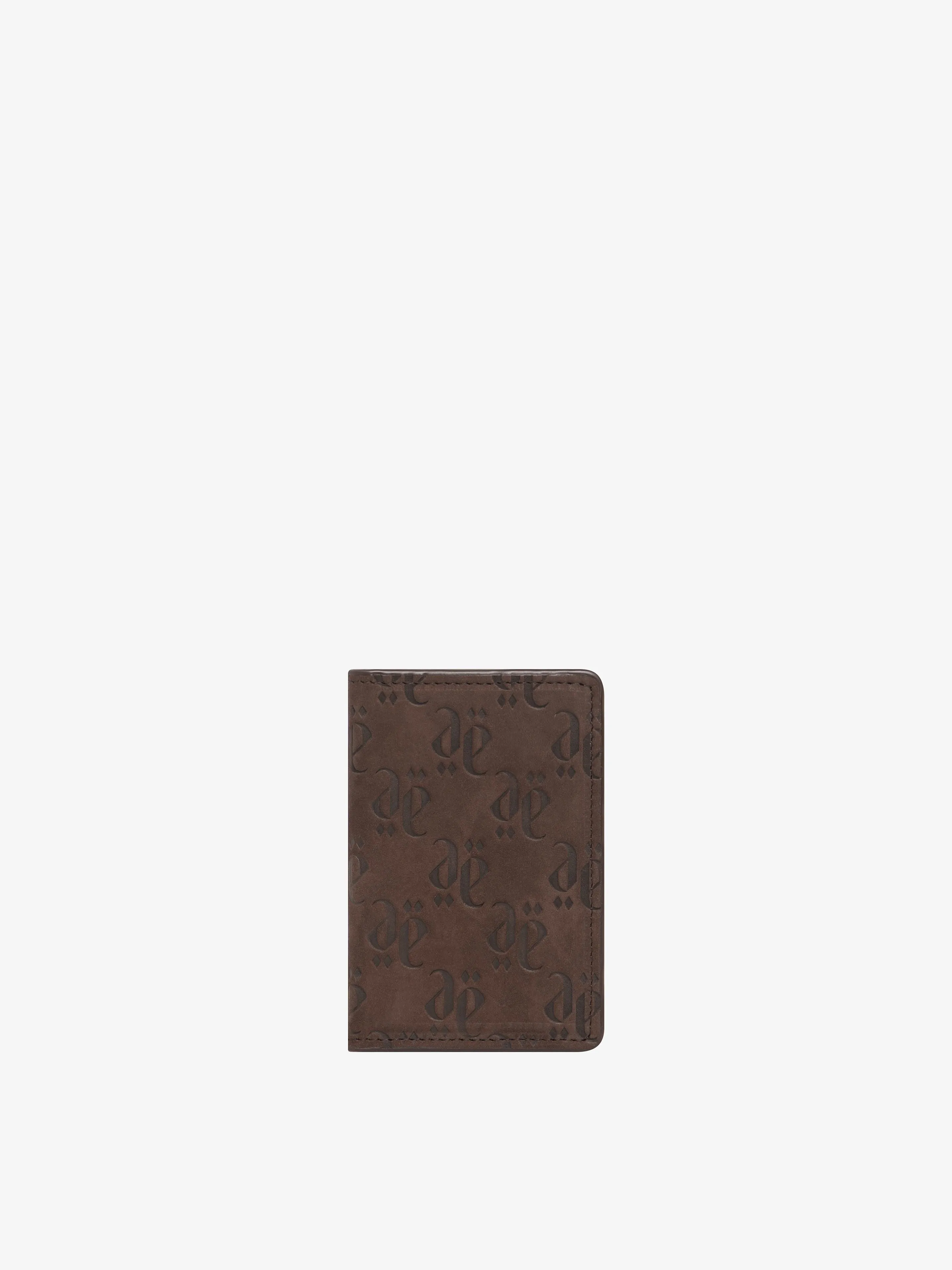 CHOCOLATE NUBUCK MONOLINK BUSINESS WALLET sold by Place of Elms