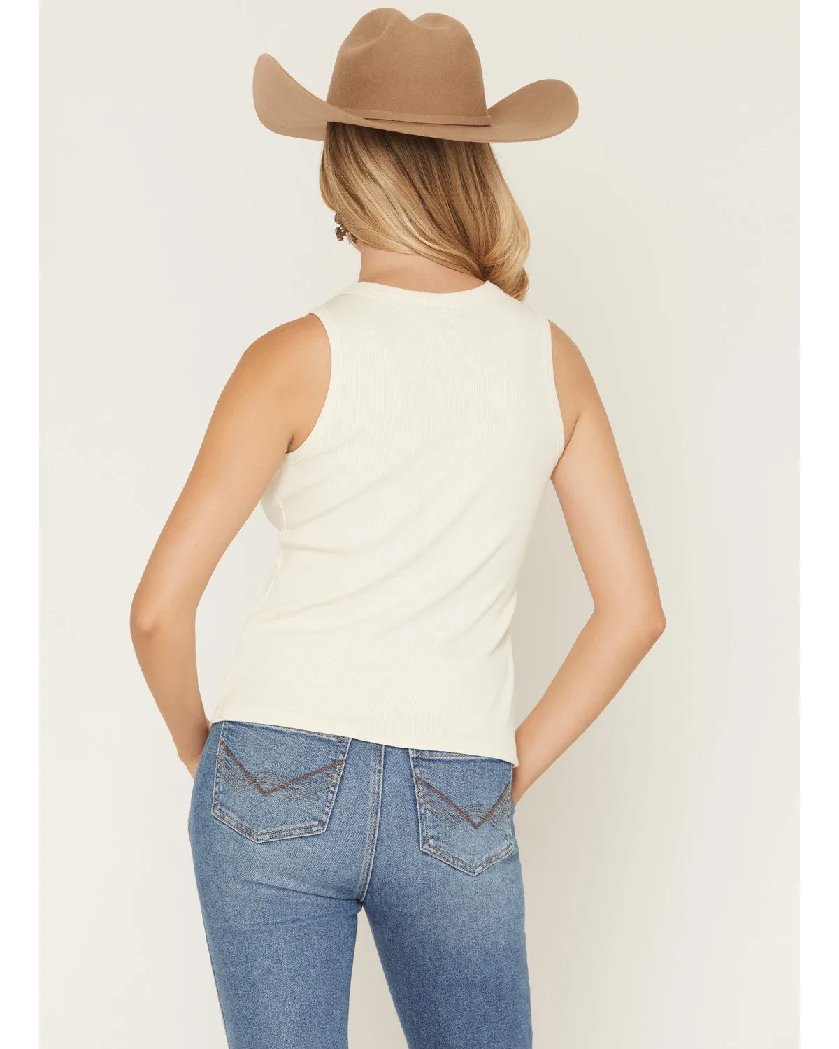 Willow Full Snap Ribbed Tank sold by Idyllwind product image thumbnail 4