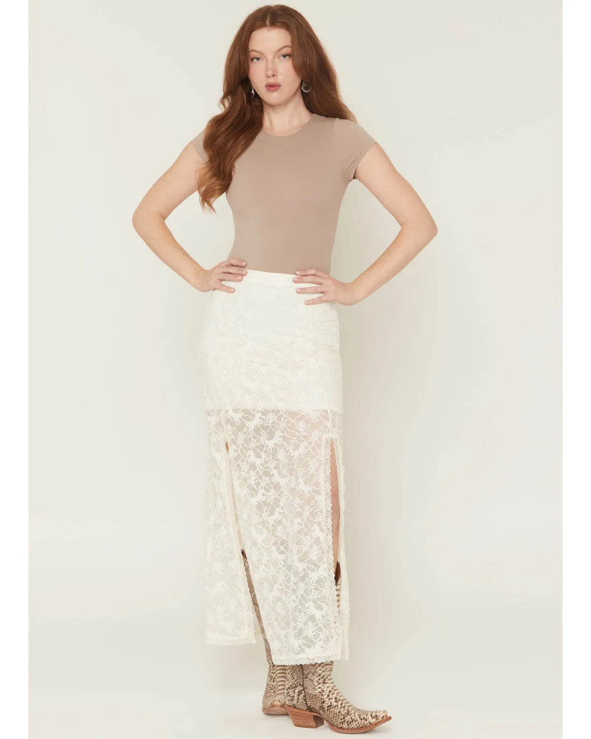 Palomino Horse Lace Midi Skirt sold by Idyllwind product image thumbnail 2