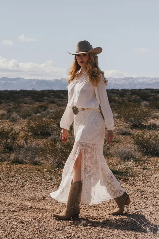 Palomino Horse Lace Midi Skirt made by Idyllwind