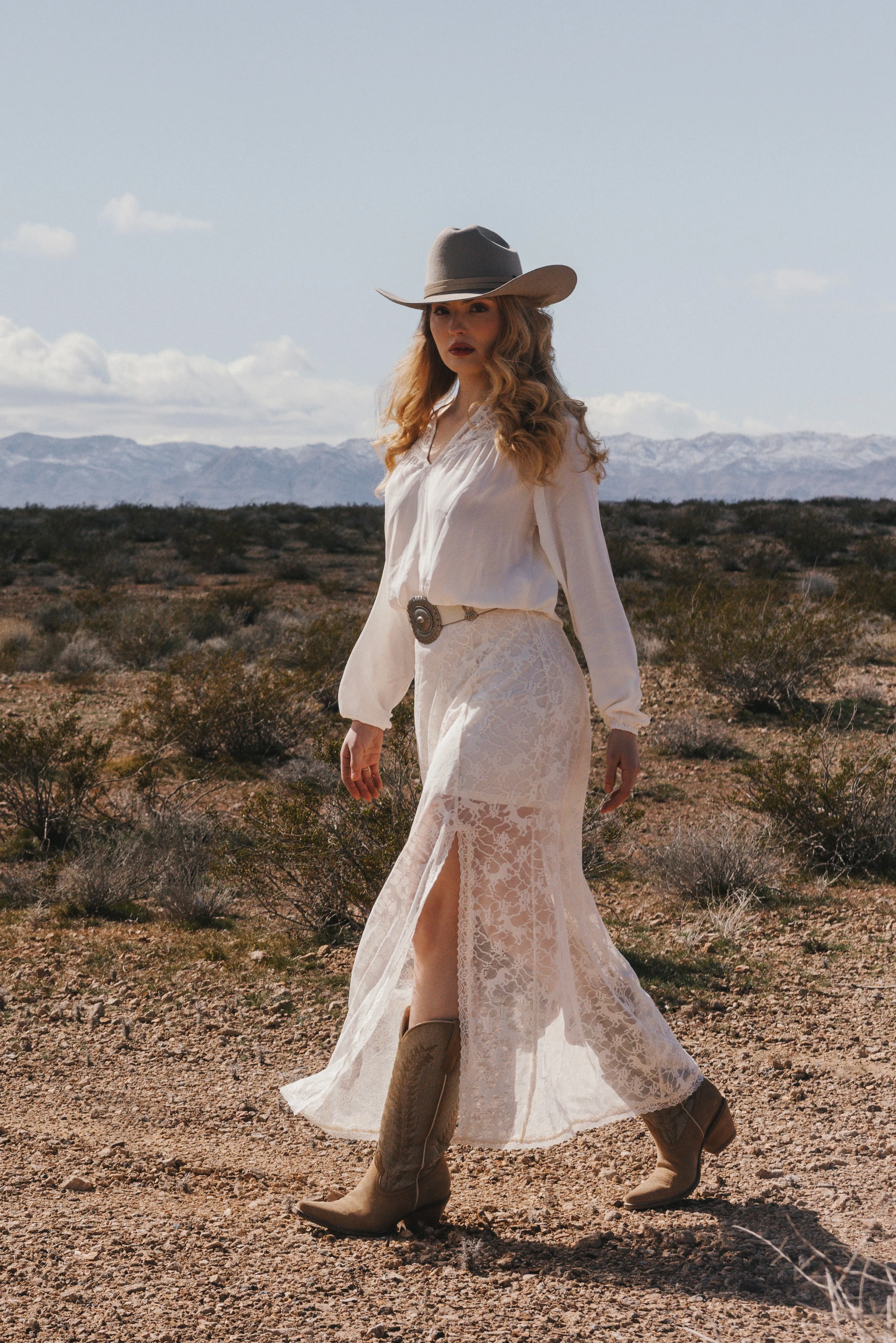 Palomino Horse Lace Midi Skirt sold by Idyllwind