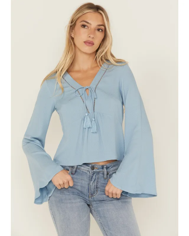 Cedar Lace-Up Top made by Idyllwind