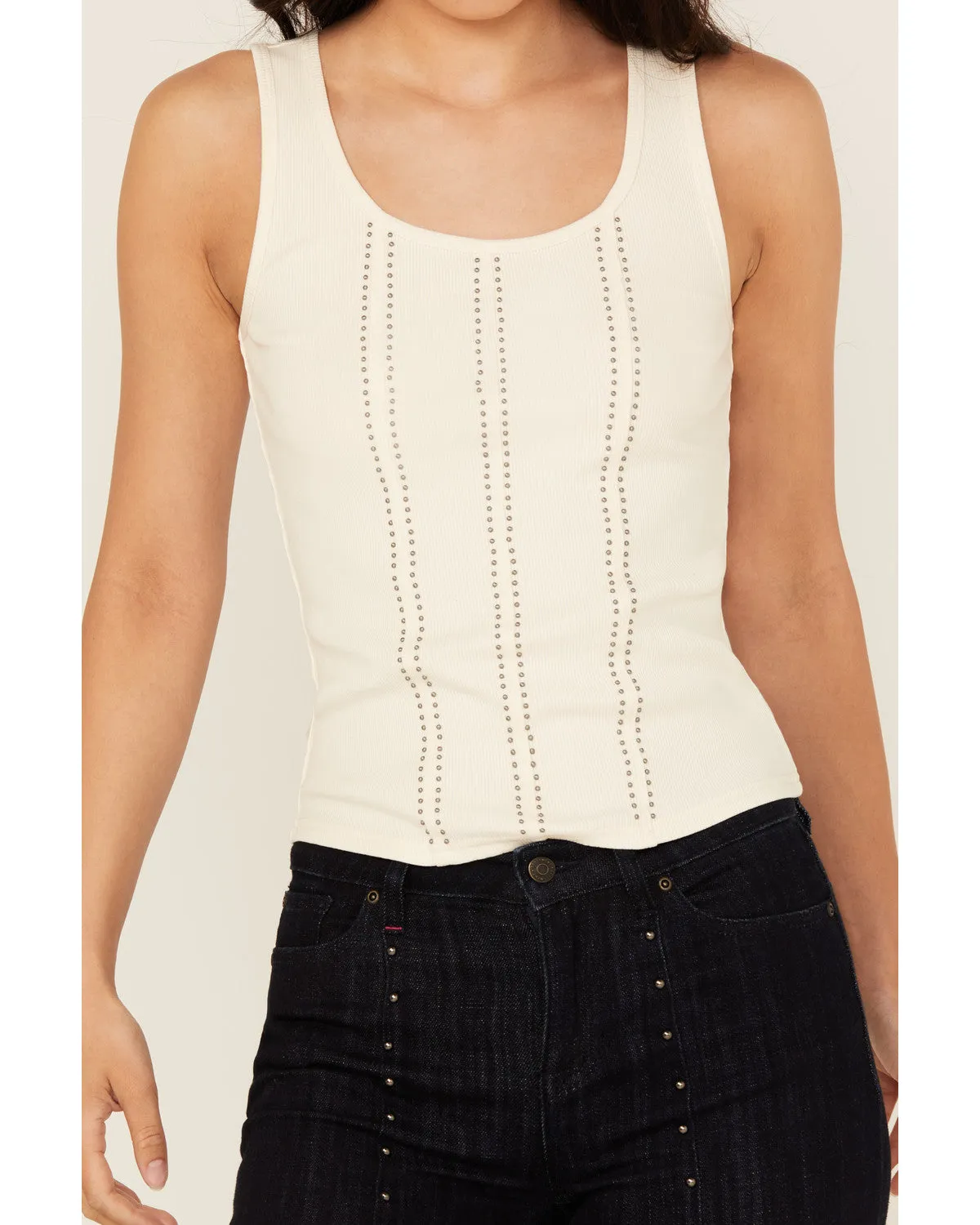 Sevier Studded Ribbed Tank Top sold by Idyllwind product image thumbnail 3