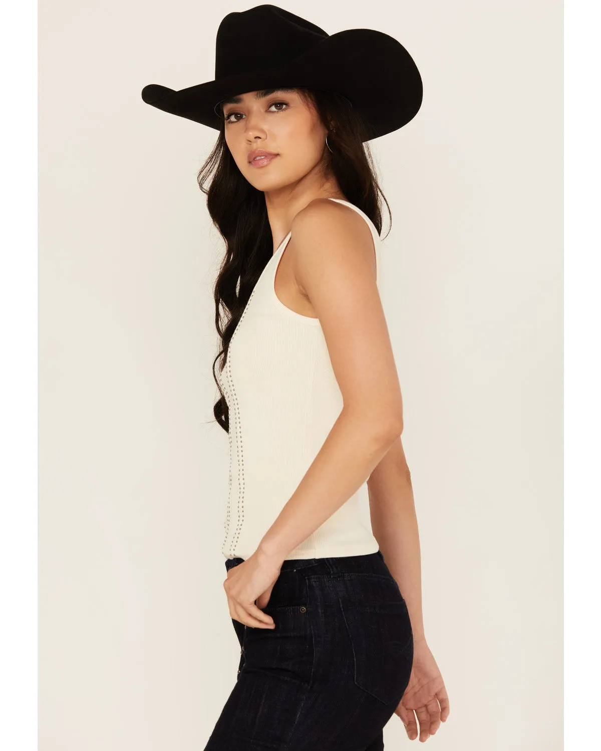 Sevier Studded Ribbed Tank Top sold by Idyllwind product image thumbnail 2
