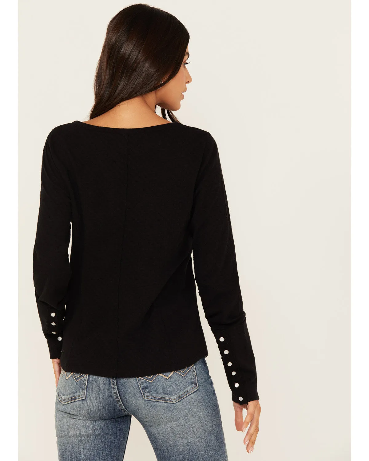 Pearl Knit Henley Shirt sold by Idyllwind product image thumbnail 4