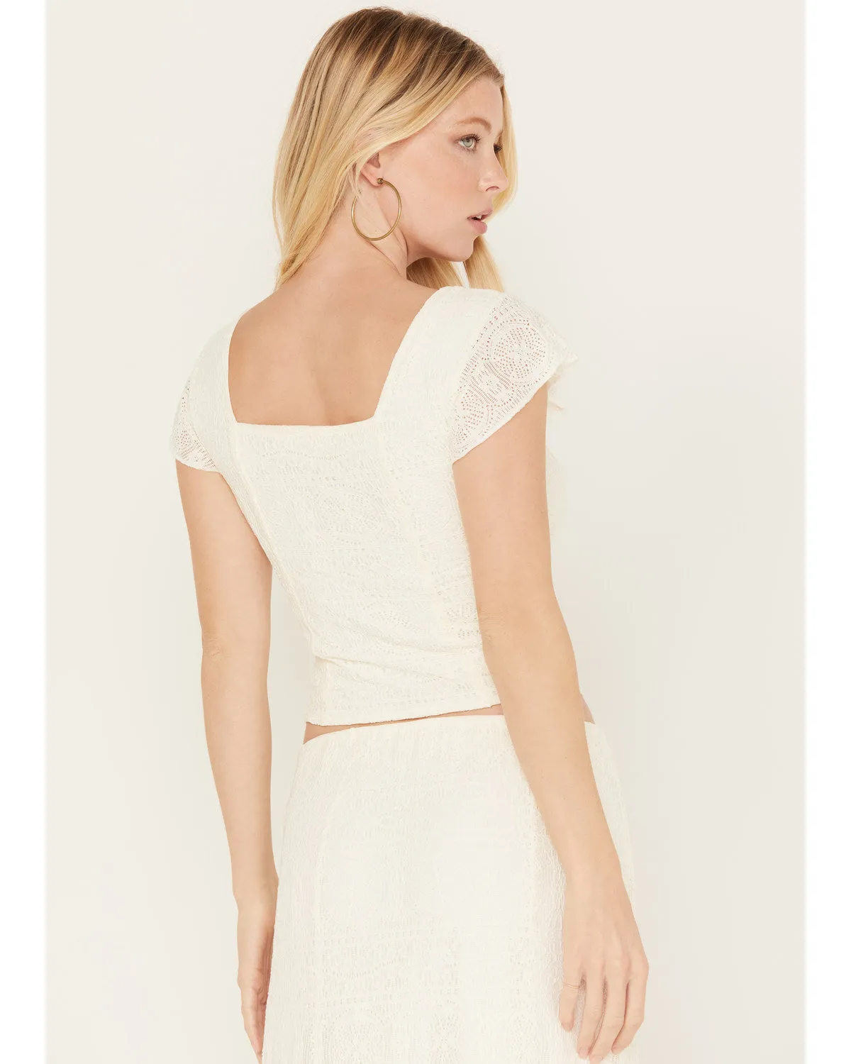 Montana Western Lady Lace Cropped Shirt sold by Idyllwind product image thumbnail 4
