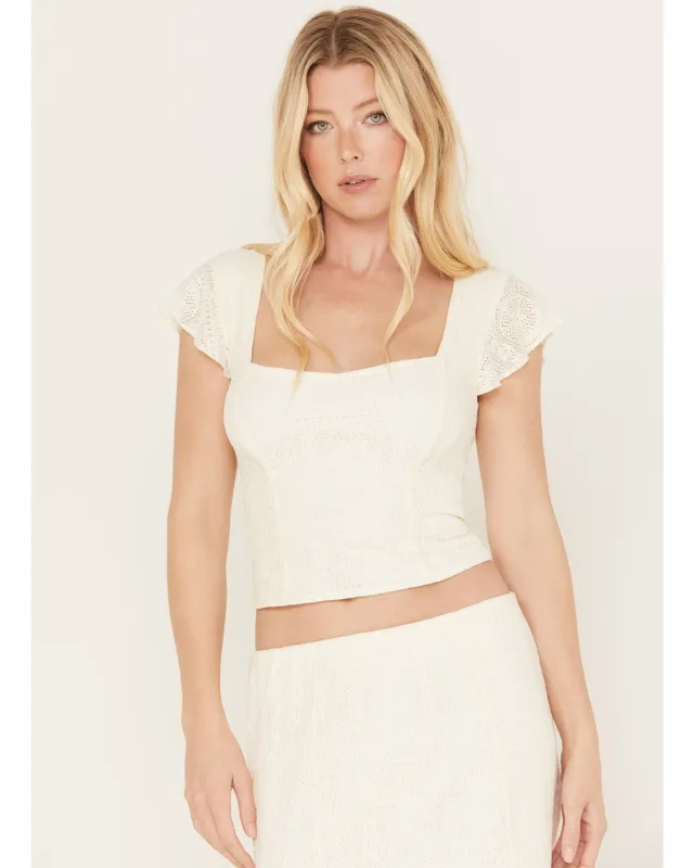 Montana Western Lady Lace Cropped Shirt made by Idyllwind