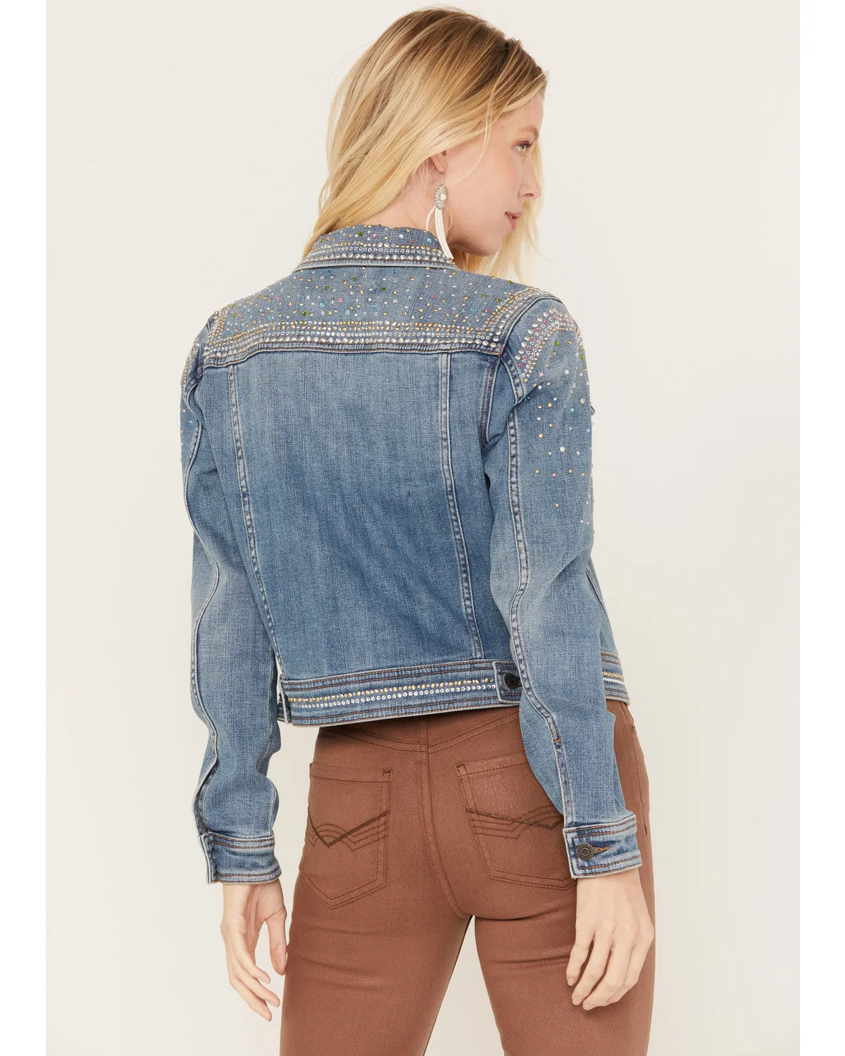 Shiloh Drive Embellished Denim Trucker Jacket sold by Idyllwind product image thumbnail 4
