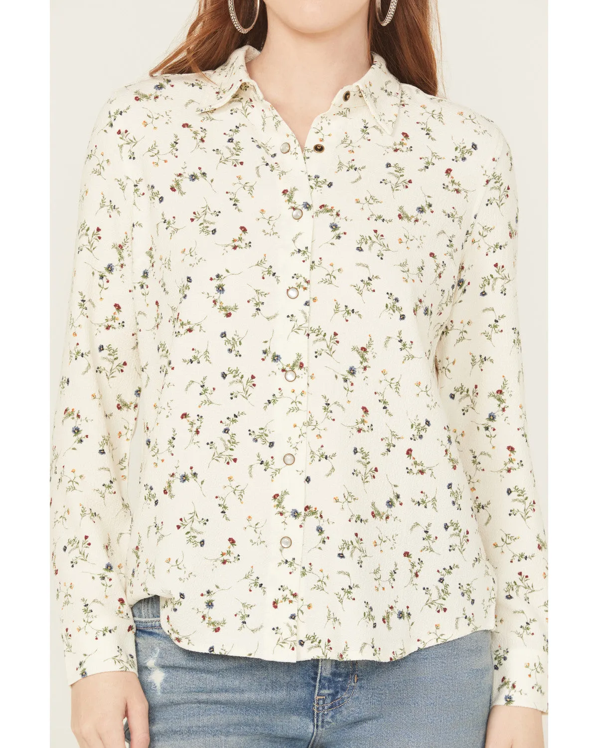 Snowden Floral Print Long Sleeve Featherlight Western Shirt sold by Idyllwind product image thumbnail 3