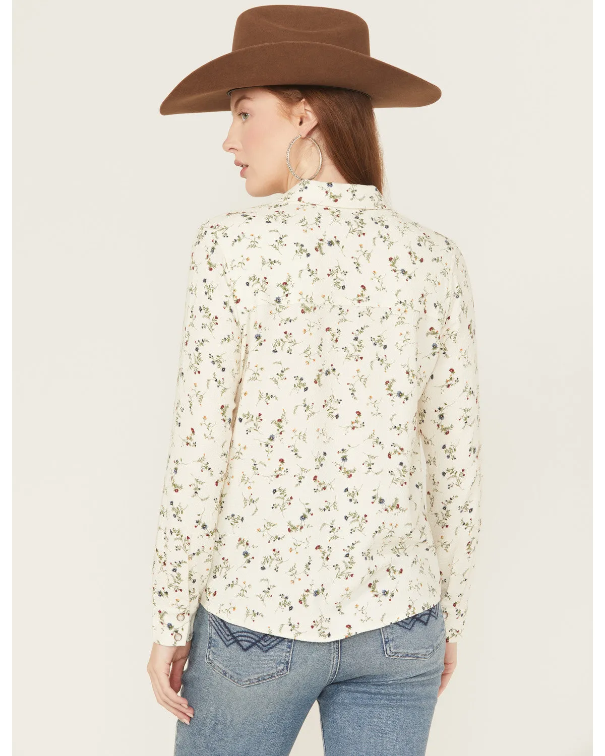 Snowden Floral Print Long Sleeve Featherlight Western Shirt sold by Idyllwind product image thumbnail 4